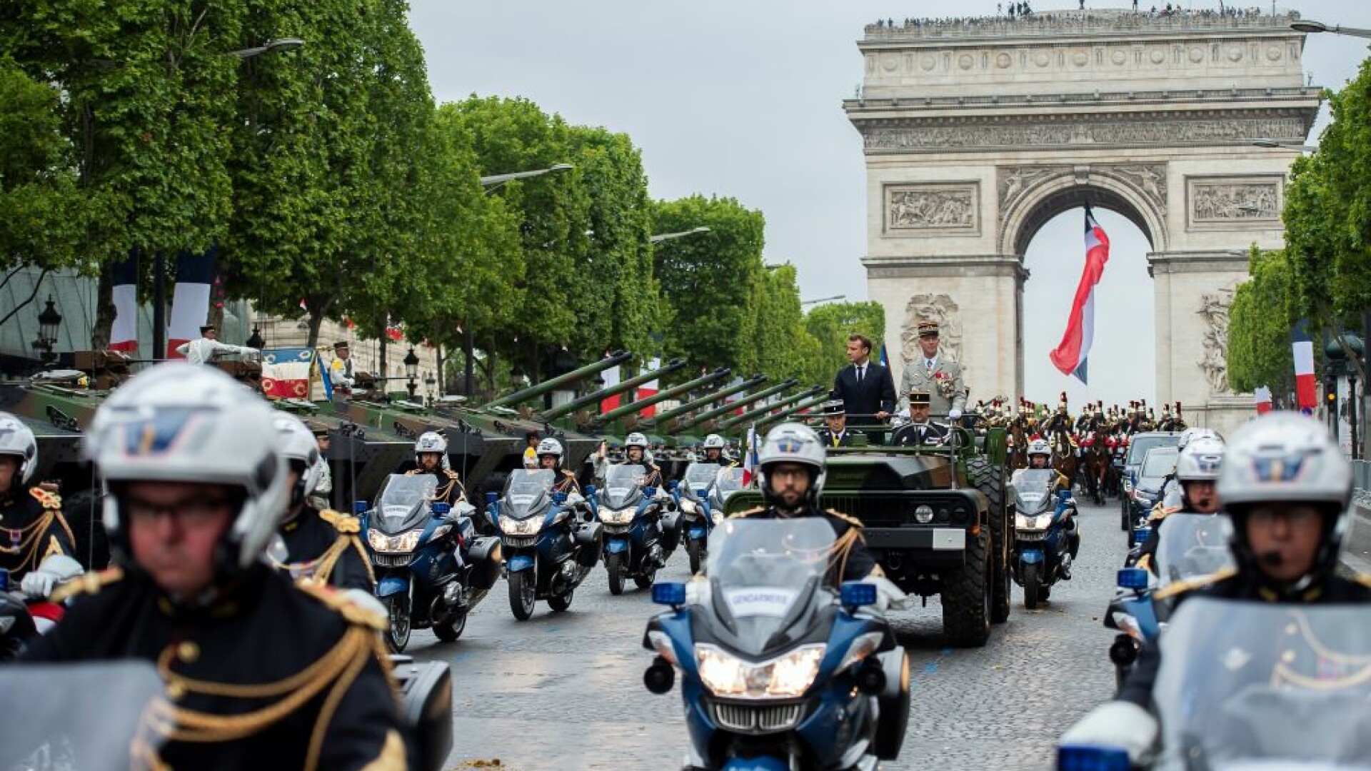 Președintele francez Emmanuel Macron a deschis festivitățile de Ziua Franței