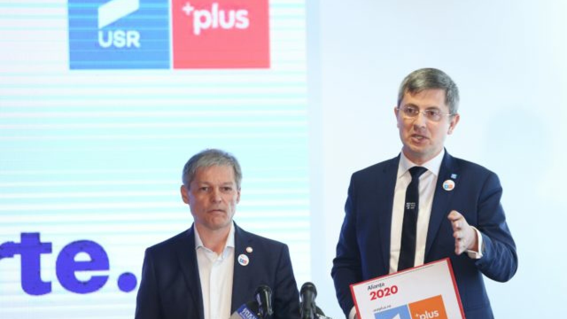 Liderii Alianței USR-PLUS, Dacian Cioloș și Dan Barna