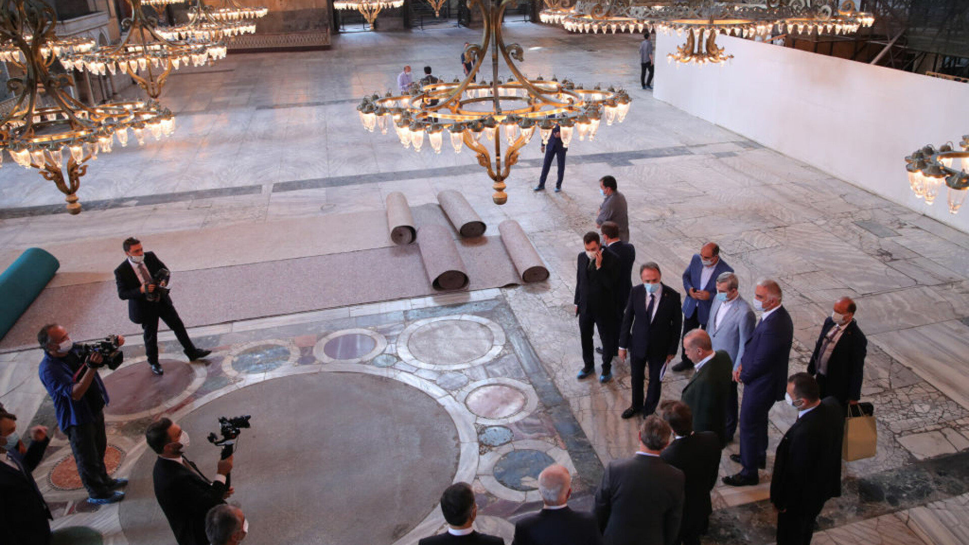 Mozaicurile creștine din Sfânta Sofia vor fi acoperite cu draperii sau cu lasere în timpul rugăciunilor musulmane
