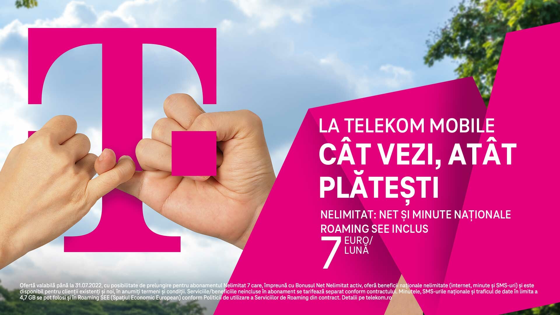 (P) La Telekom Mobile, CÂT VEZI, ATÂT PLATEȘTI, cu o singură condiție: NELIMITAT se referă doar la beneficii, nu și la preț