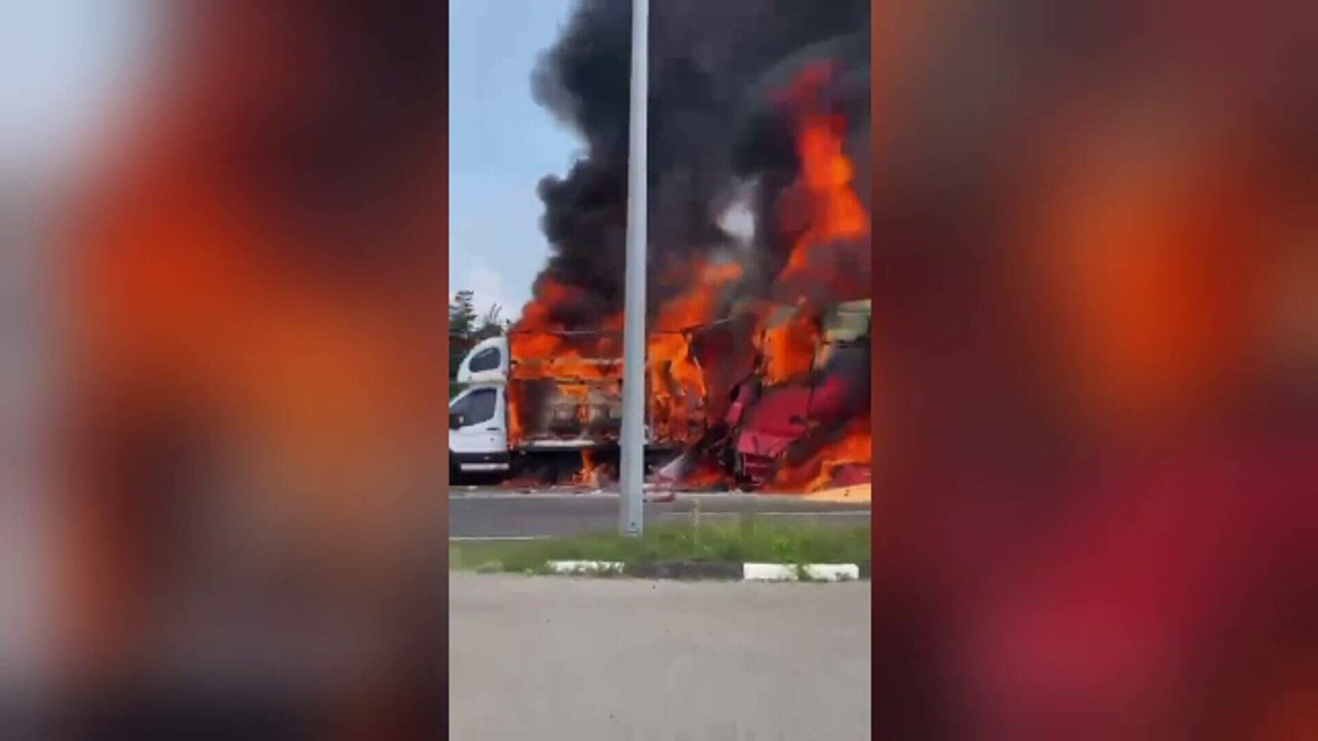 accident incendiu