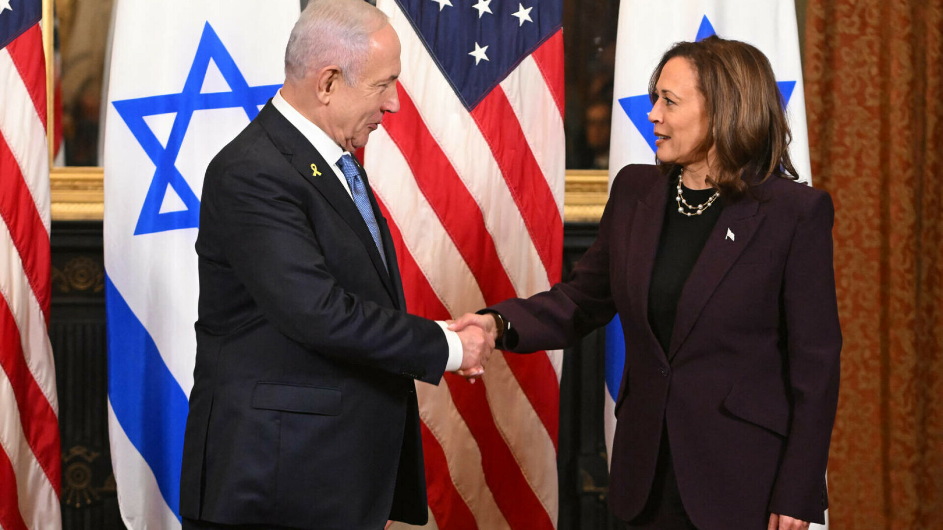 Kamala Harris Benjamin Netanyahu