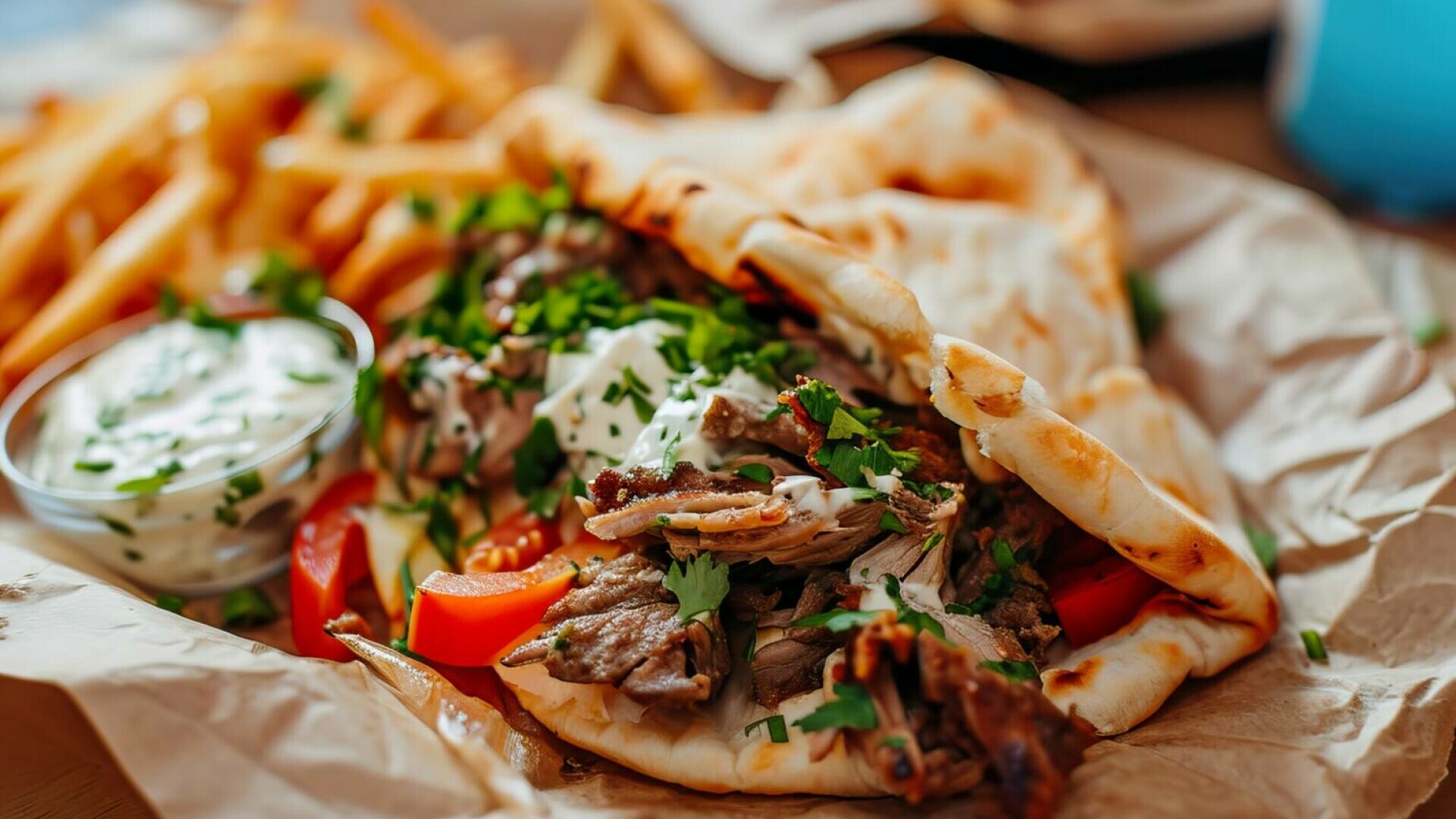 Gyros - rețeta grecească autentică. Cum se prepară și ce ingrediente conține