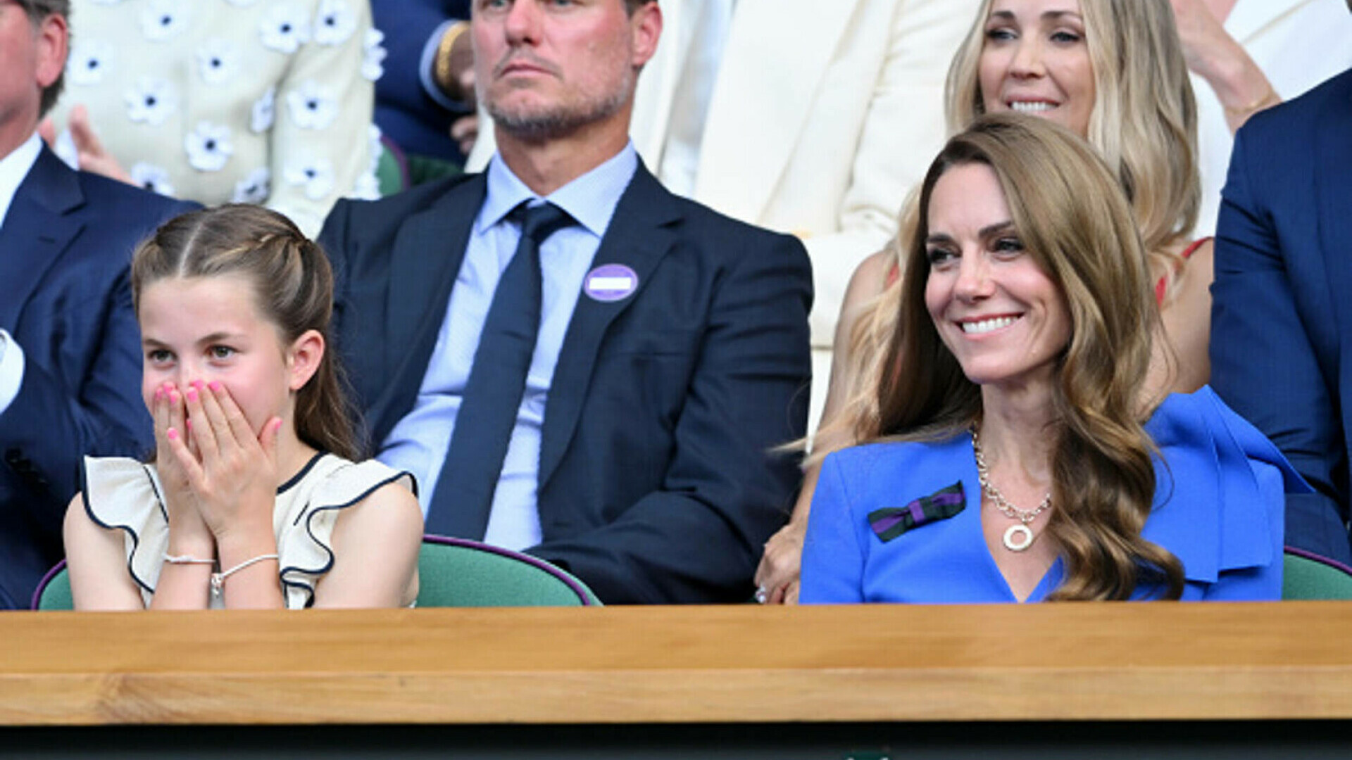 Kate Middleton și Prințesa Charlotte, moment emoționant la Wimbledon. Cum au fost surprinse alături de familia regală. FOTO