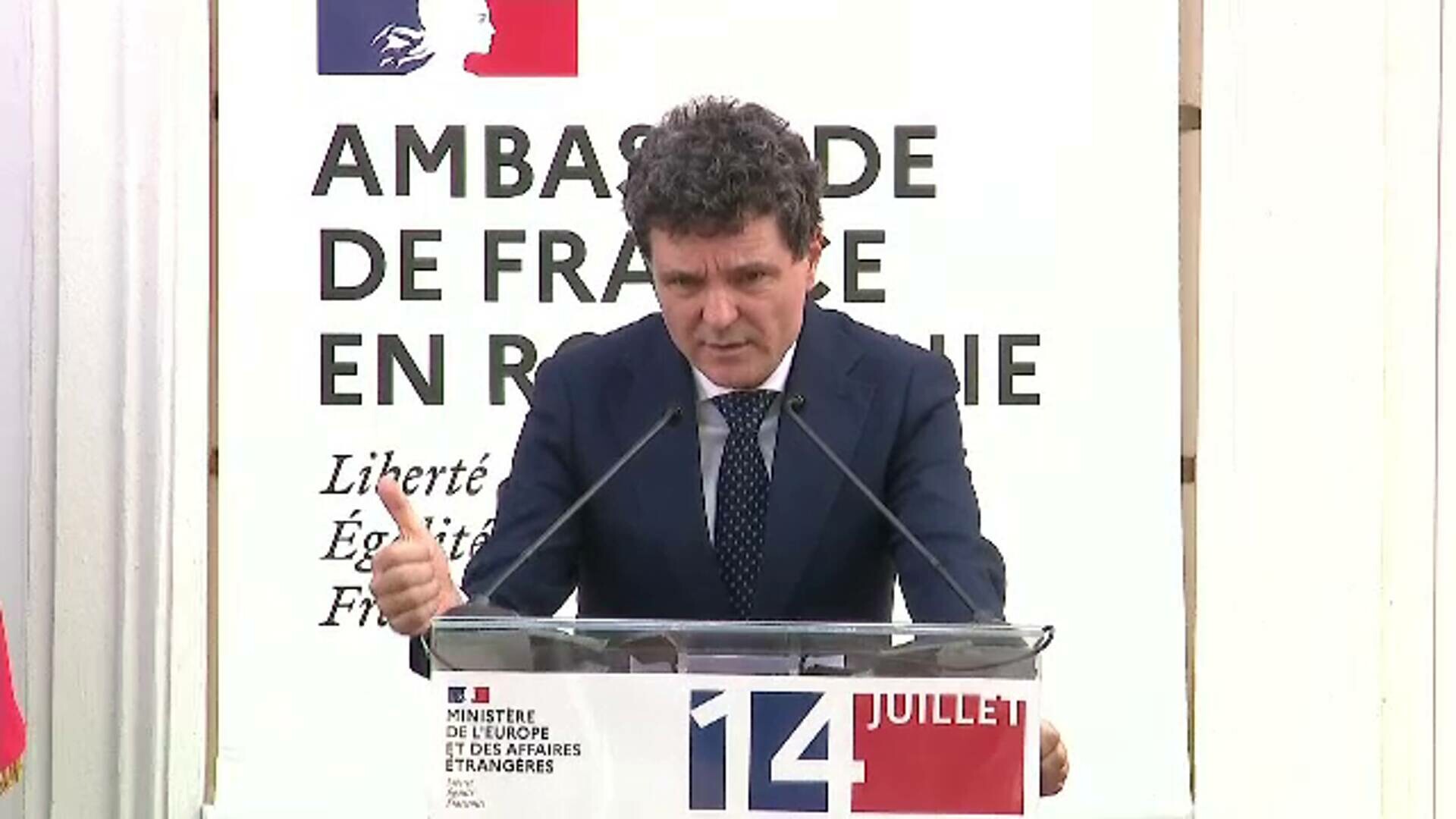 Anunțul președintelui Nicușor Dan, la recepția de Ziua Franței: Franța va trimite întăriri în baza NATO de la Cincu