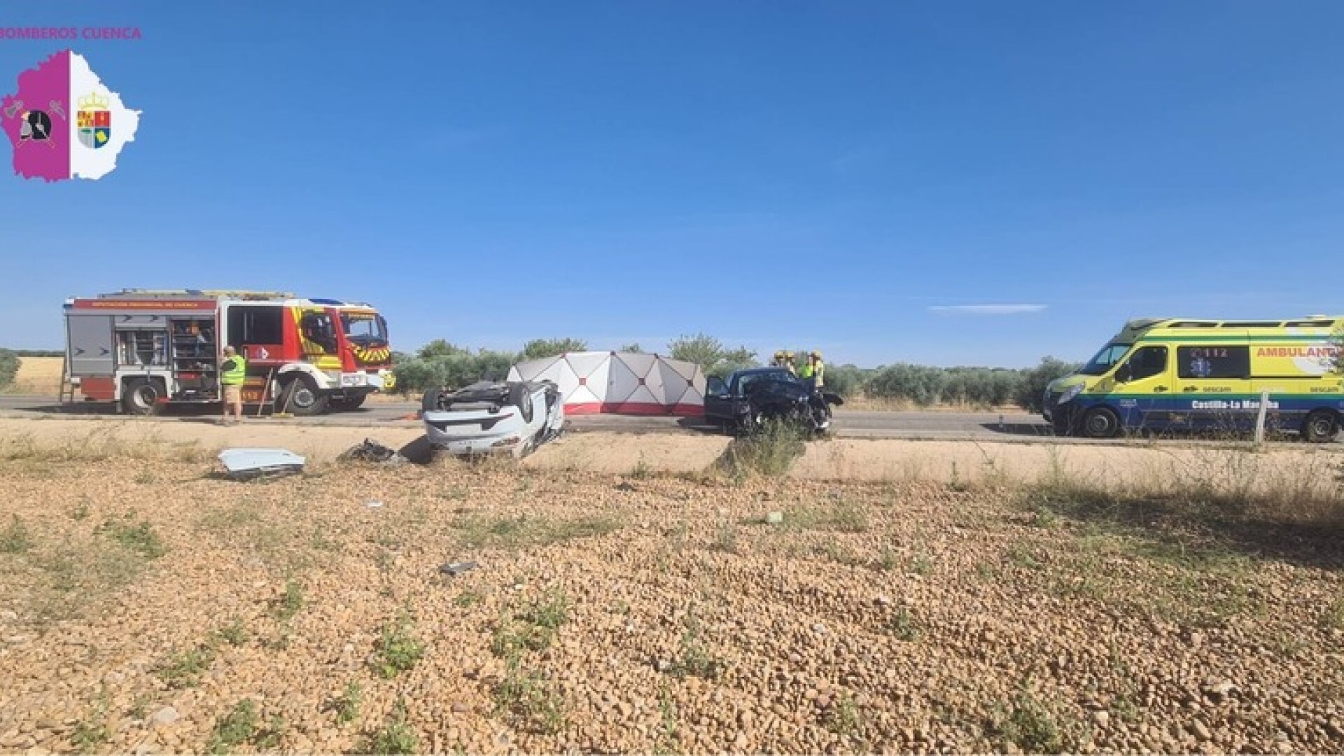 Trei copii români au murit într-un accident cumplit în Spania. Un șofer a izbit frontal mașina în care se aflau. FOTO