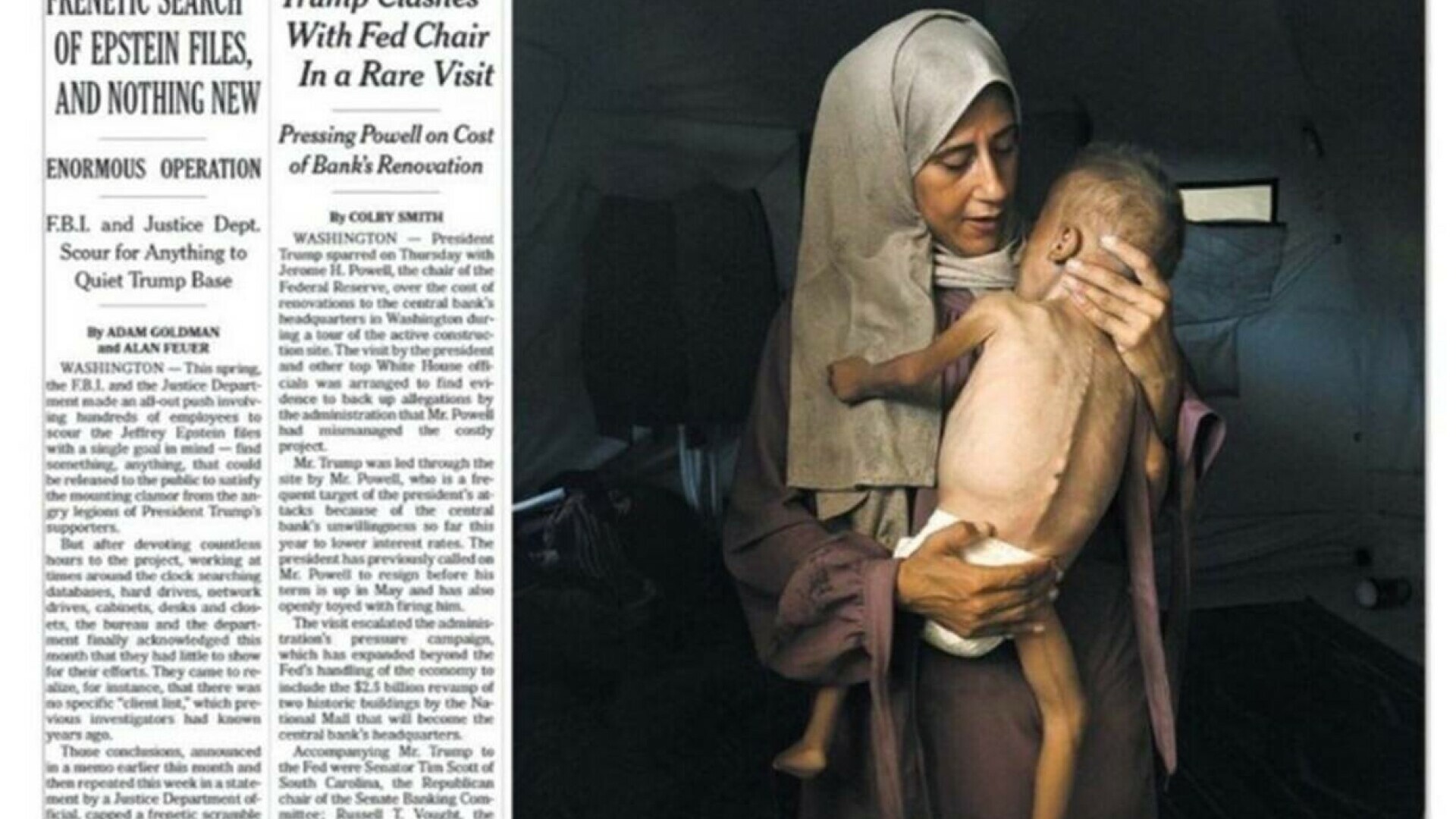 The New York Times, acuzat de ”manipulare și minciună” după o imagine controversată din Gaza care denunța foametea