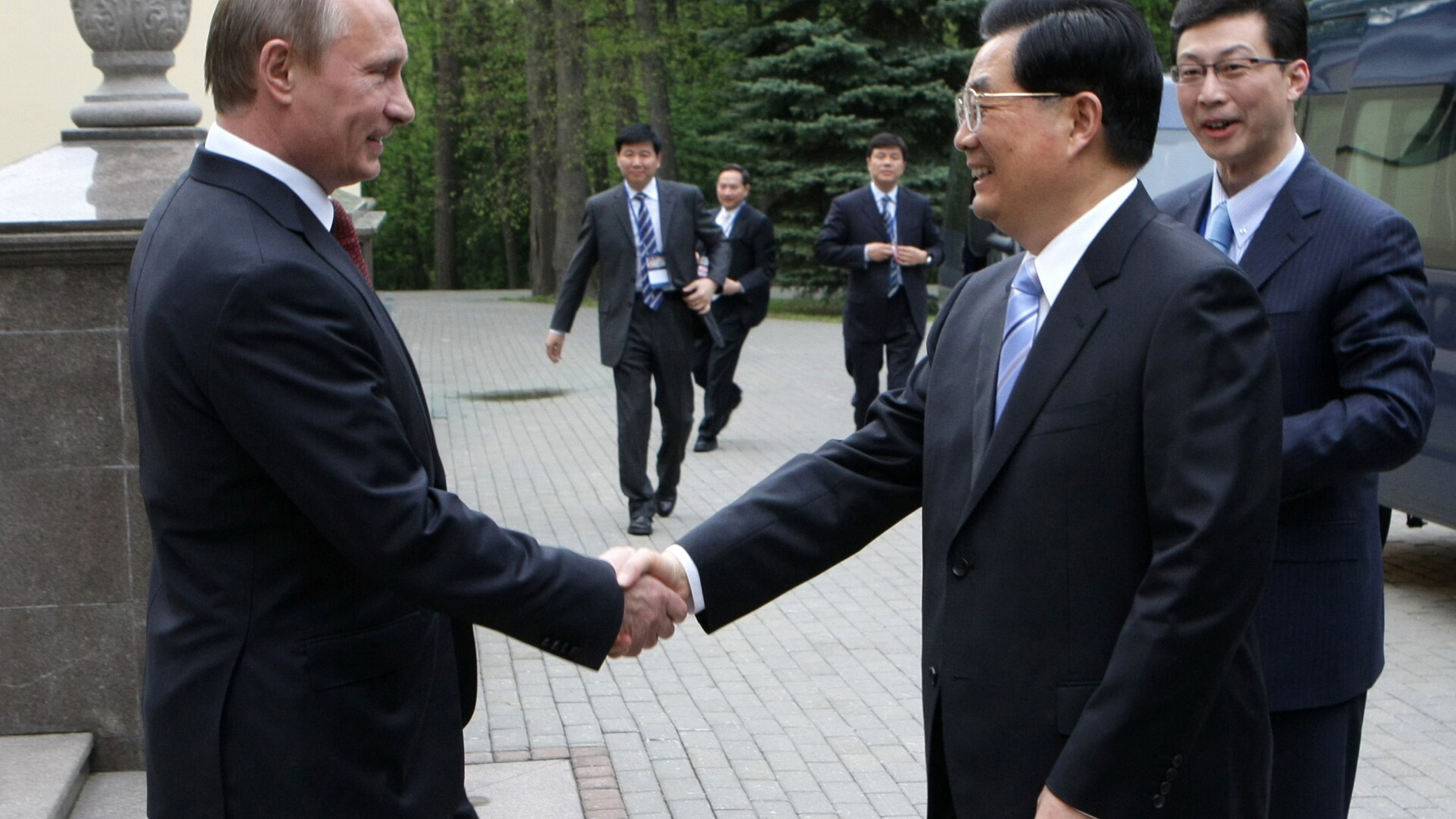 Vladimir Putin si Hu Jintao