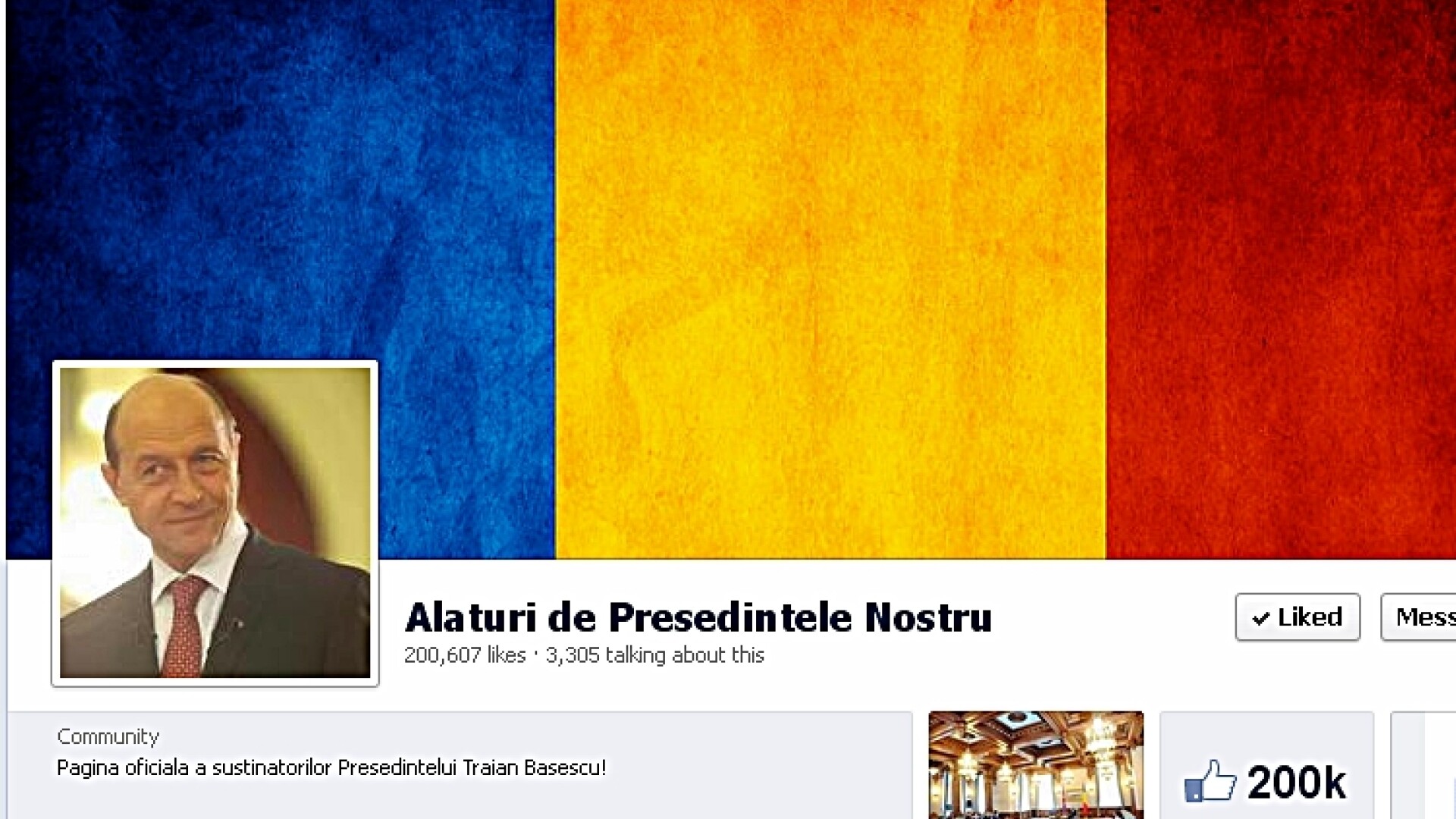 Traian Basescu pe Facebook