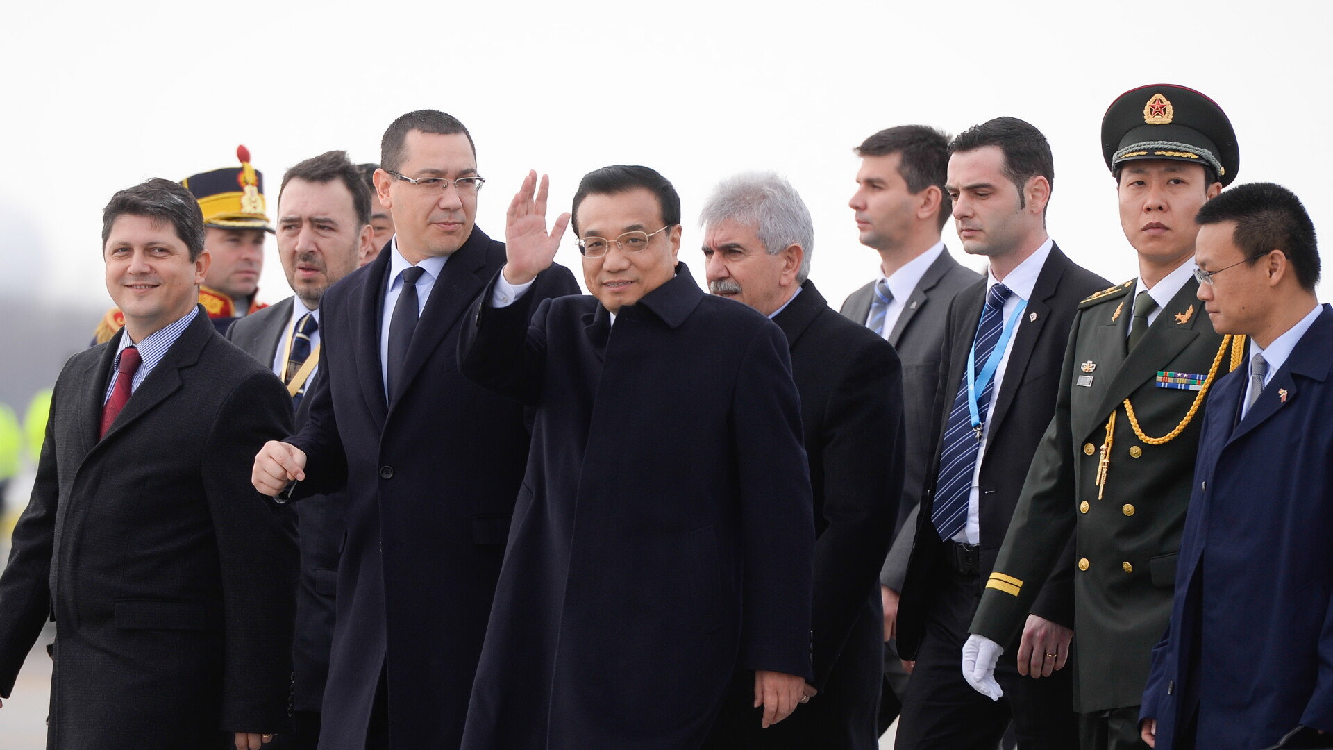 Premierul Chinei, Li Keqiang, si Victor Ponta