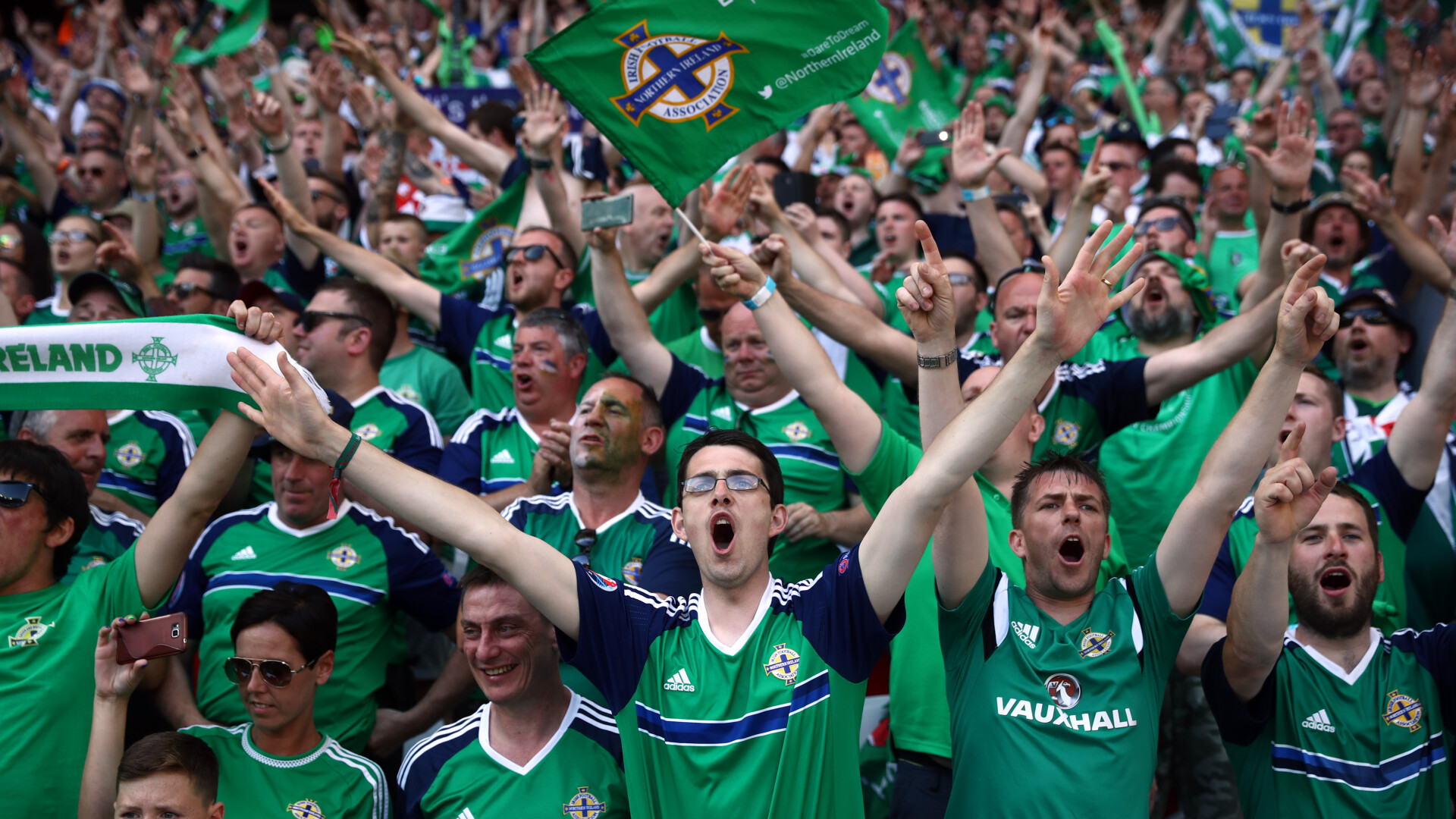 suporteri Irlanda de Nord EURO 2016 - Agerpres