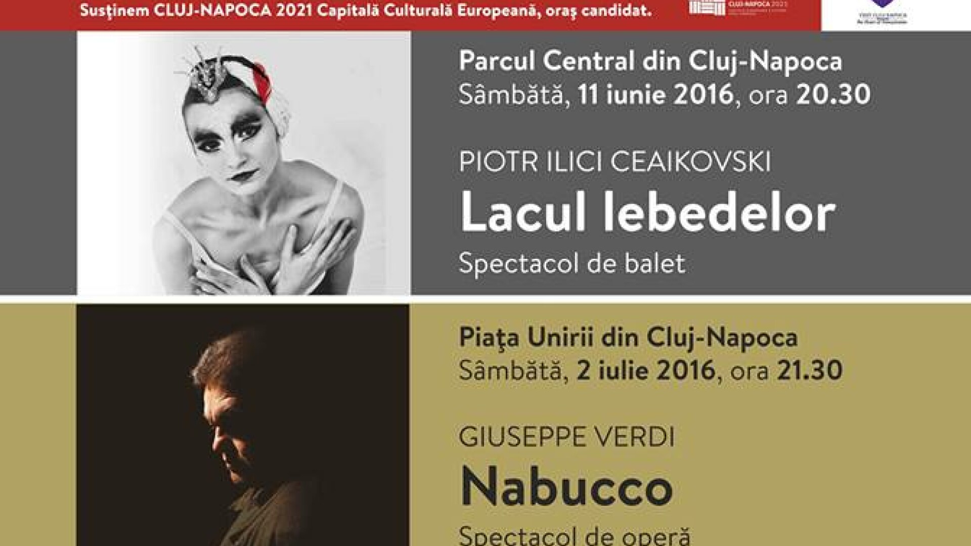 Opera Aperta! Magia lirica revine in aer liber, alaturi de o distributie internationala in Piata Unirii din Cluj-Napoca