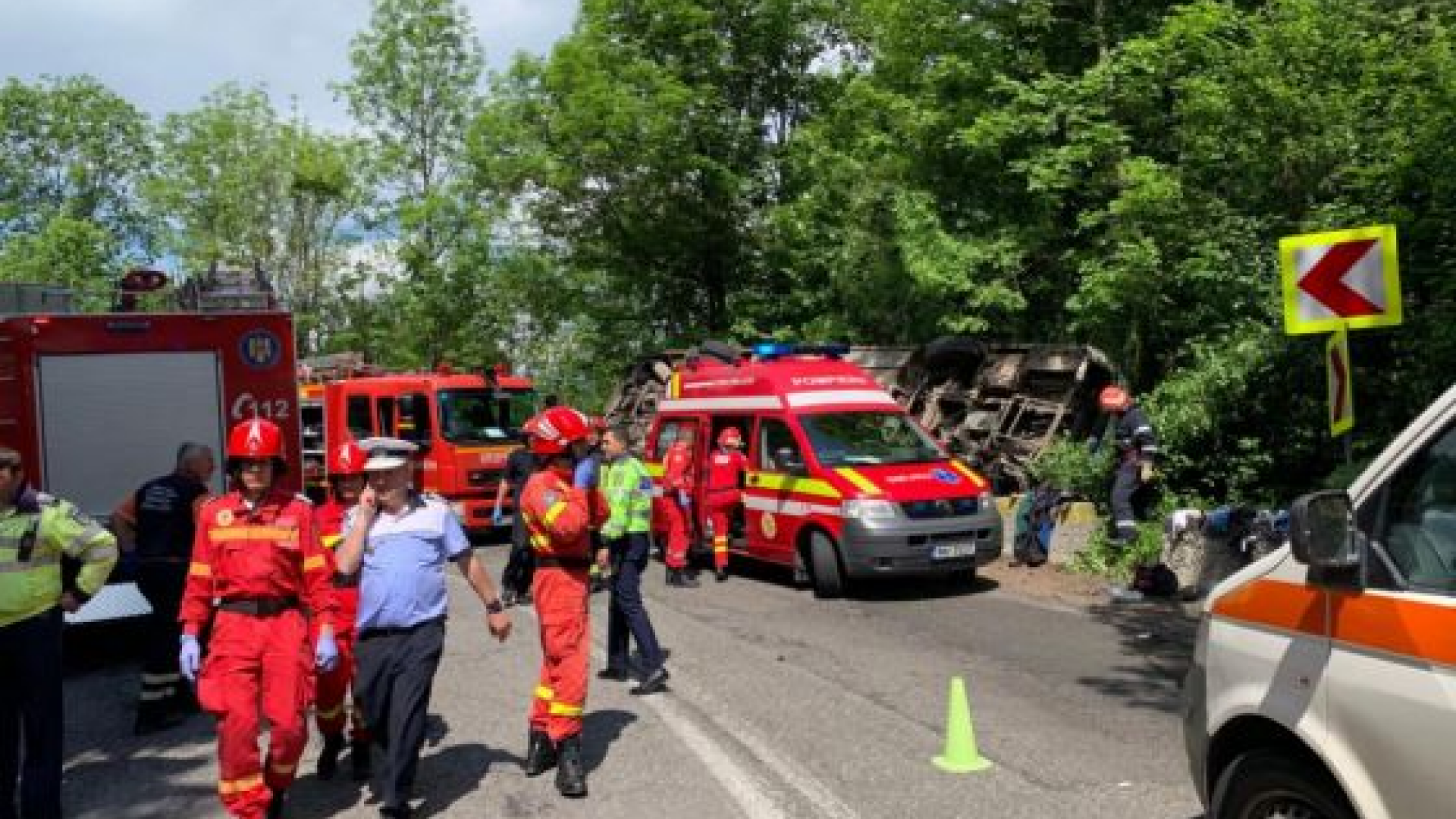 accident autocar Brasov