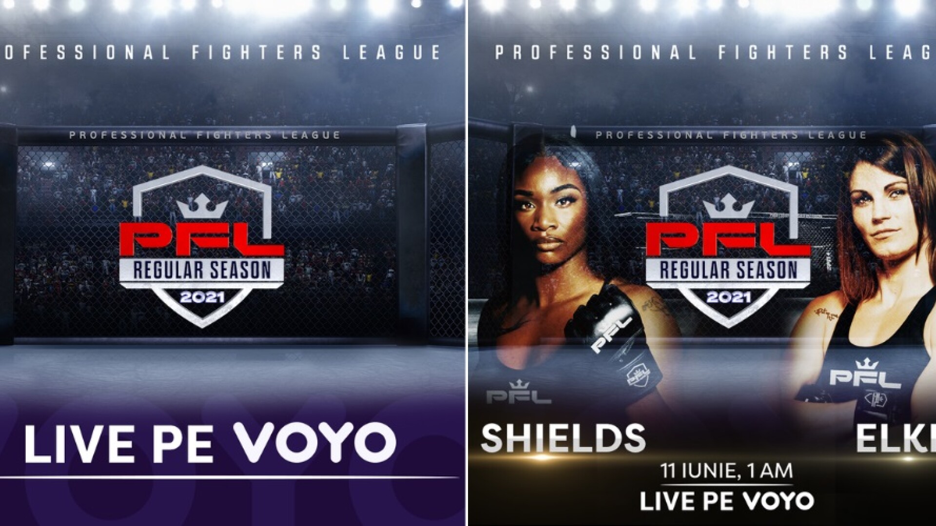 Meciurile din Professional Fighters League (PFL) se văd pe VOYO!