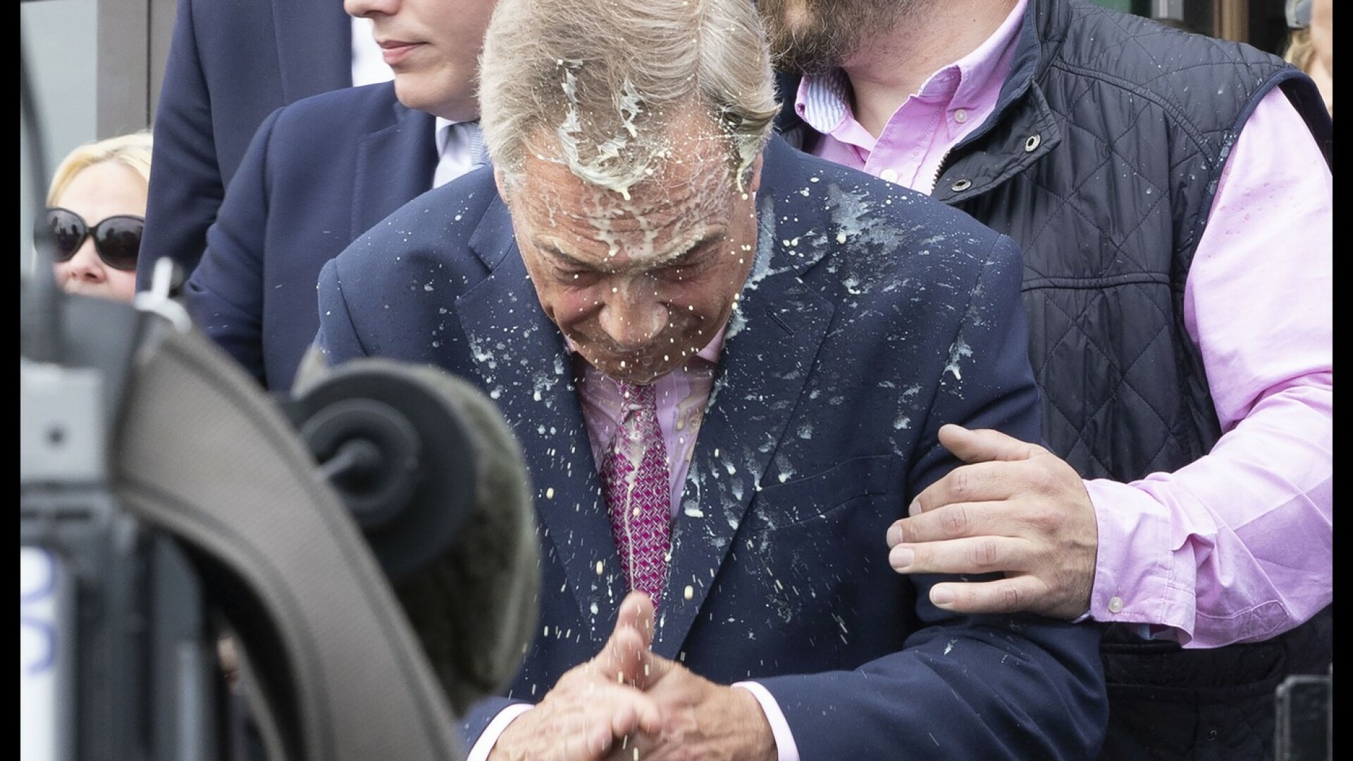 Nigel Farage milkshake