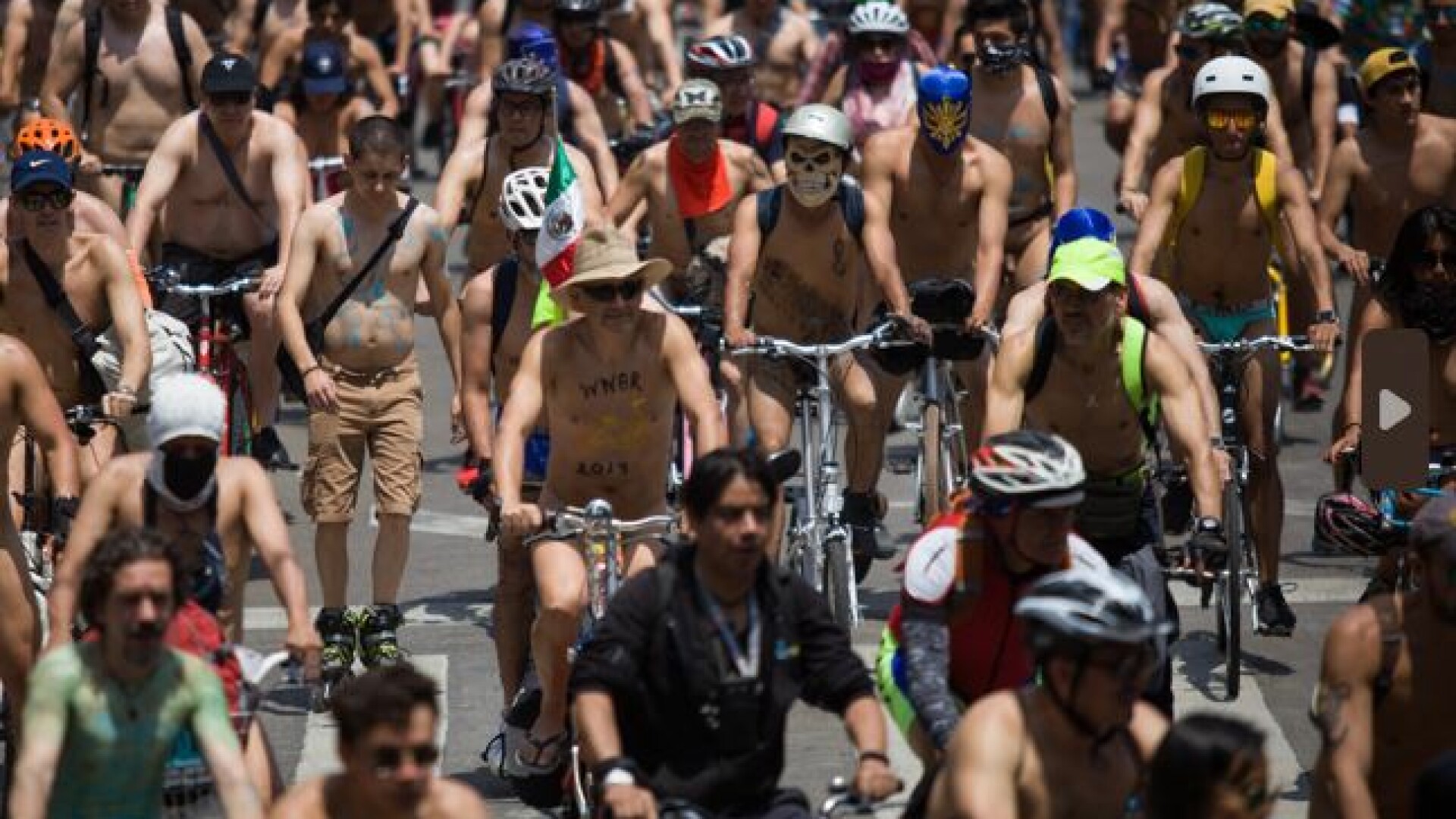 protest Ciudad de México biciclete