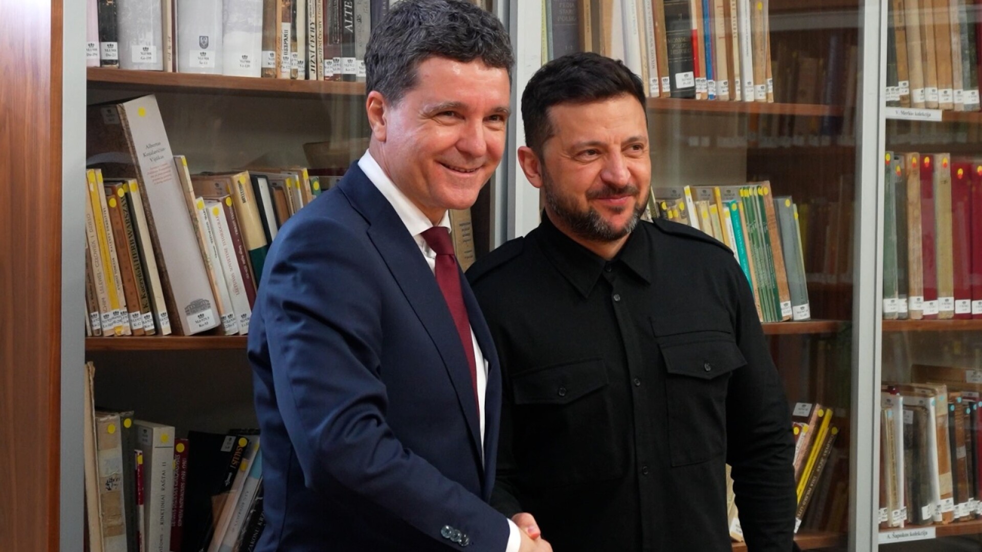 Nicusor Dan și Volodimir Zelenski