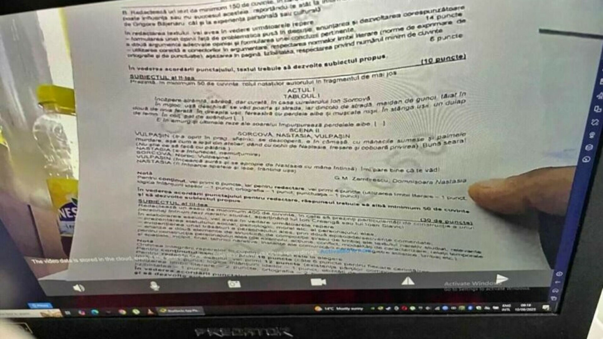 Ce a pățit tânărul din Cluj care a „scurs” subiectele de BAC la Limba Română. Avea o cameră ascunsă