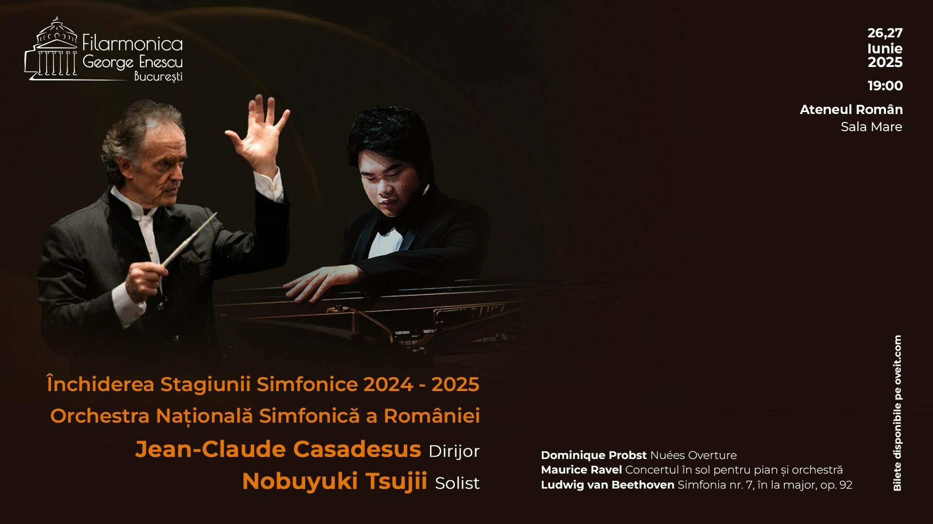 Jean-Claude Casadesus și Nobuyuki Tsujii încheie Stagiunea 2024–2025 cu două concerte sold out