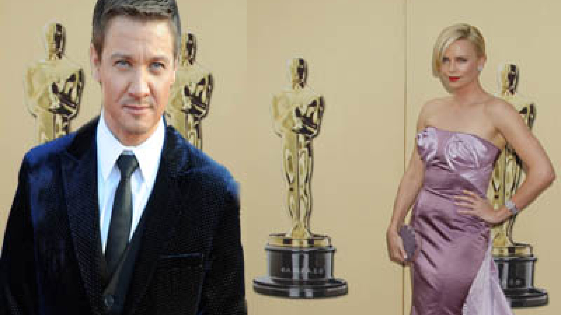 Charlize Theron si Jeremy Renner
