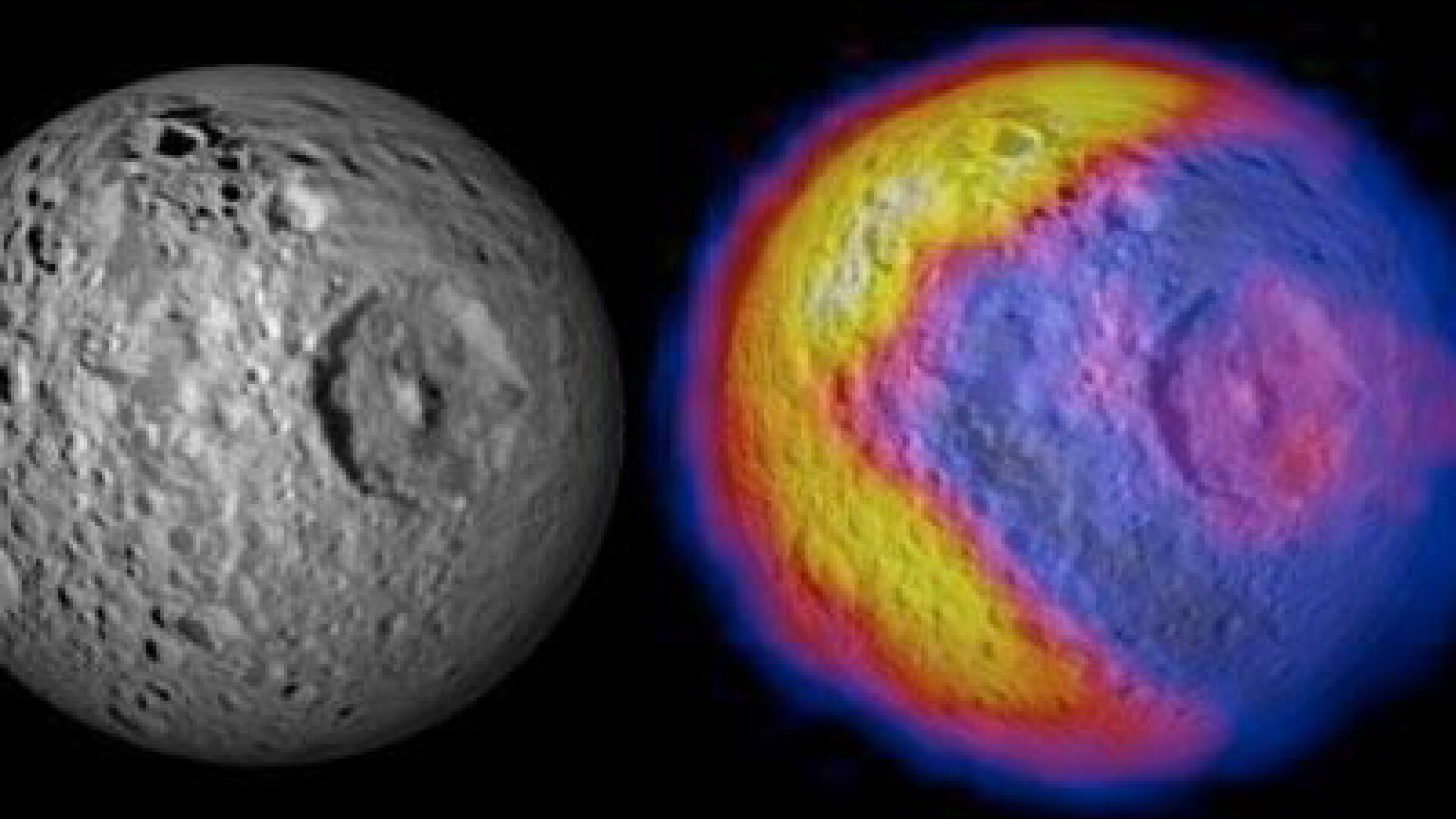 Misterele Universului - NASA a descoperit o luna incalzita ca un Pac-Man