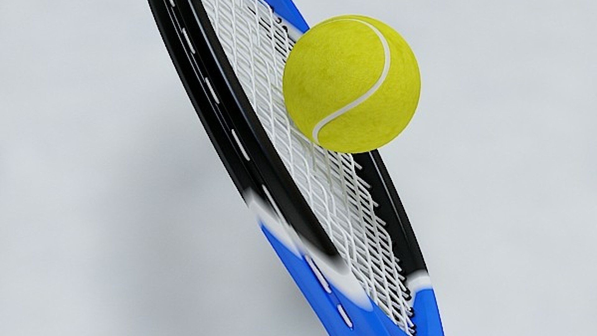 Racheta de tenis cu minge, tenis 3D