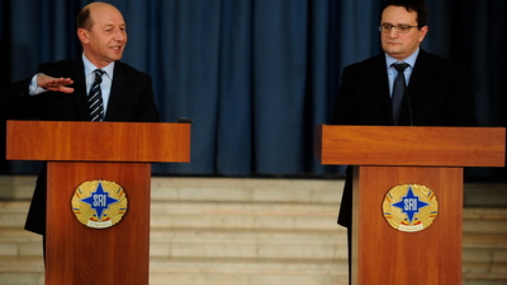 Traian Basescu si George Maior