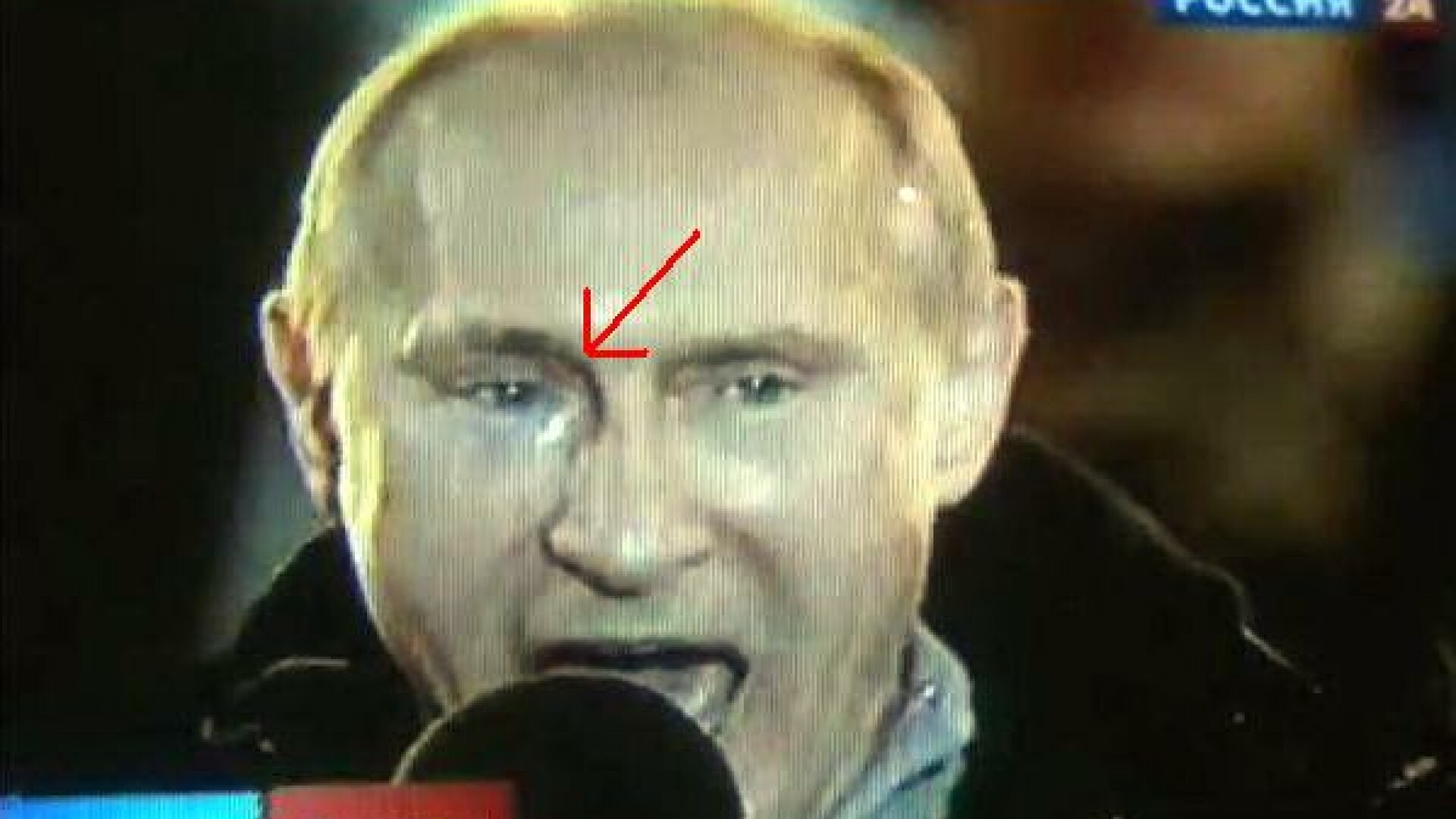 Vladimir Putin cu lacrimi in ochi