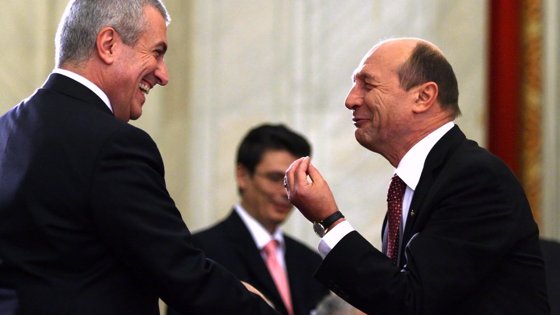 Calin Popescu Tariceanu si Traian Basescu