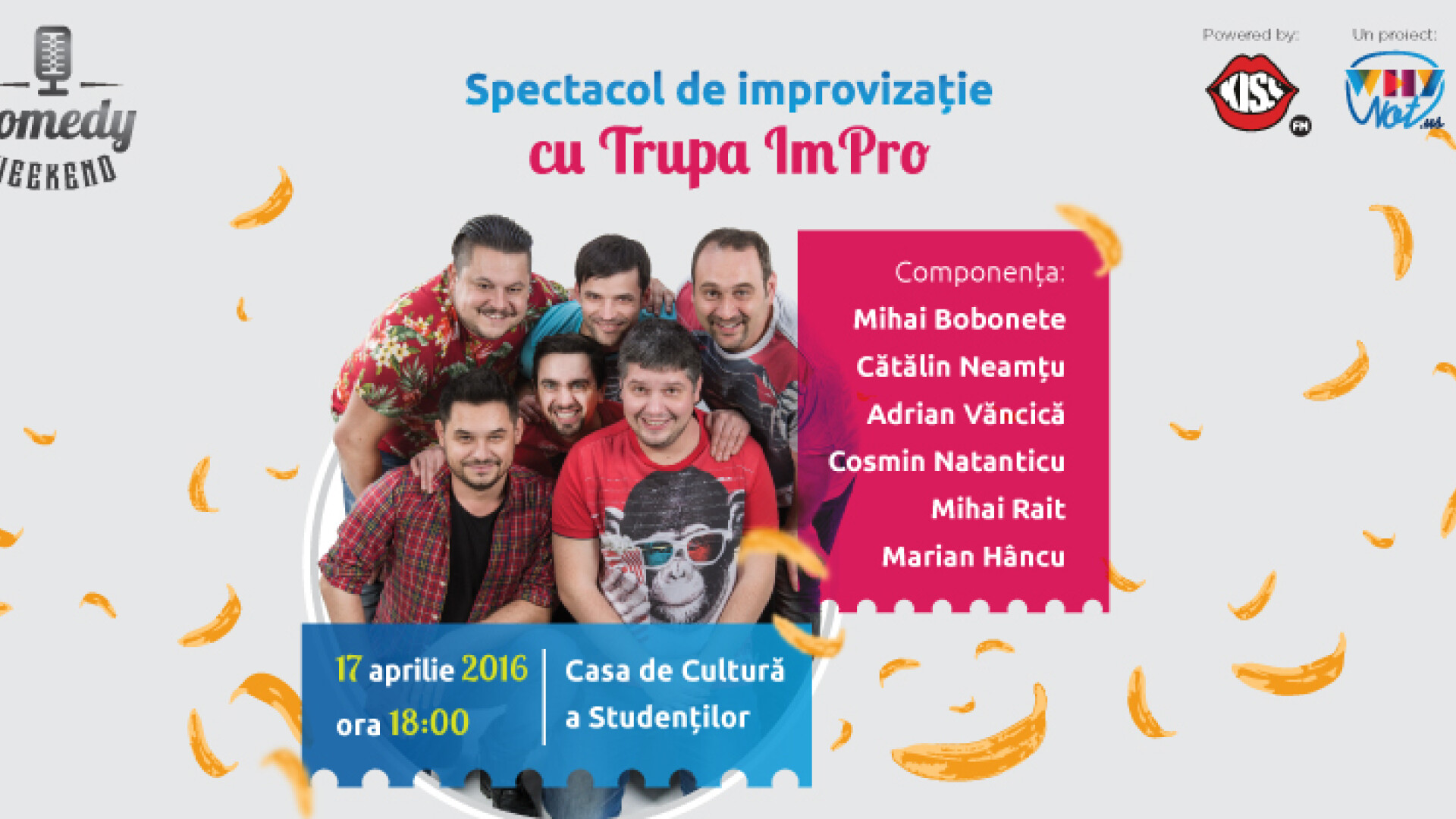 Comedy Weekend - Show inedit de improvizatie la Cluj-Napoca