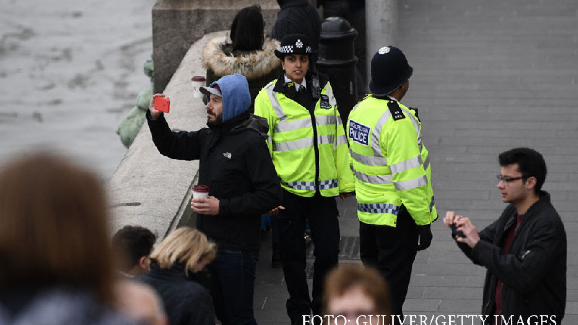 politisti pe podul Westminster