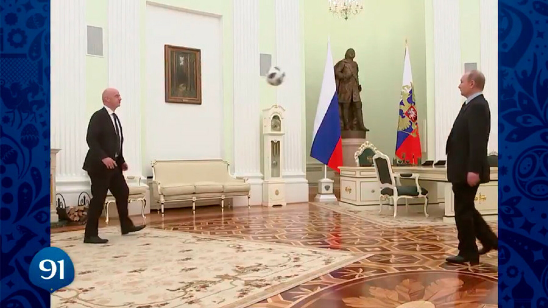 Vladimir Putin, FIFA, Gianni Infantino, fotbal, kremlin