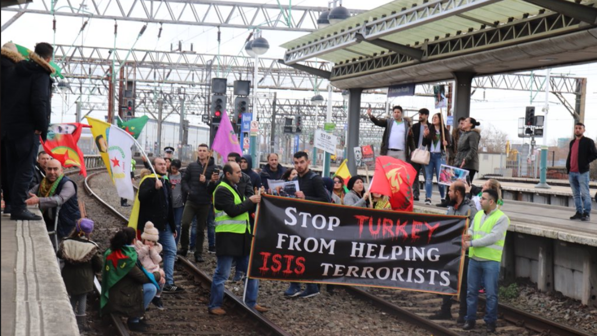 Protest gara din Marea Britanie