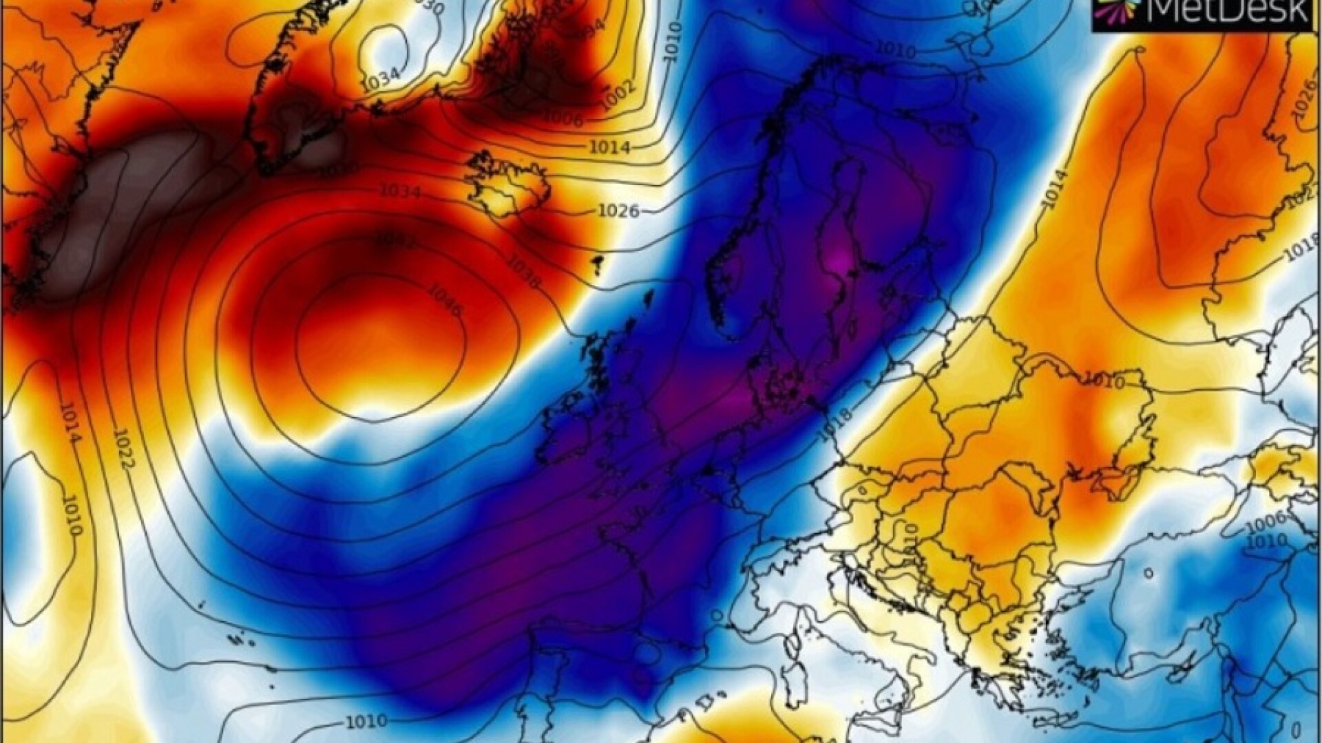 Val de aer arctic în Europa