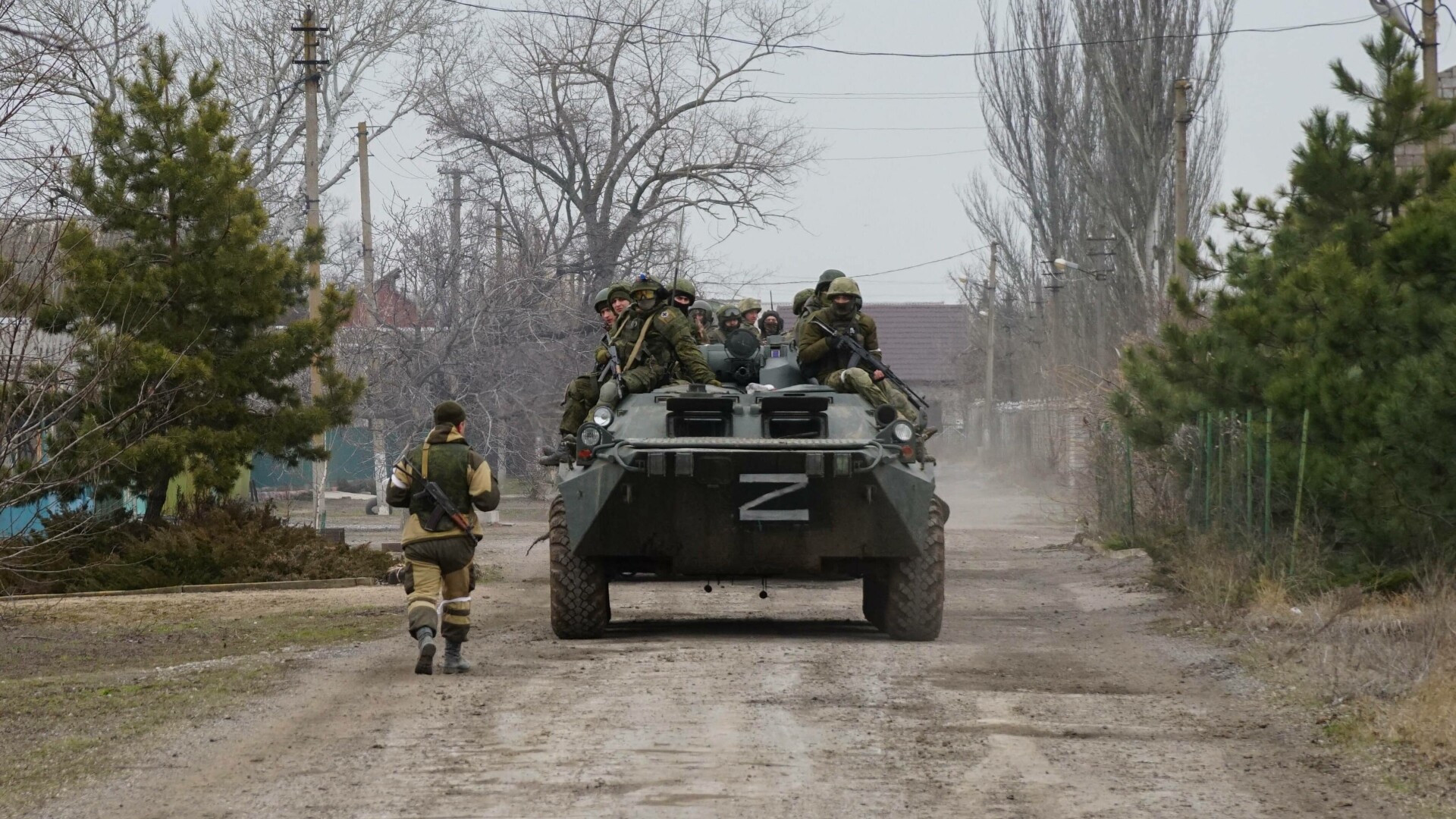 ucraina, soldati rus lângă Mariupol