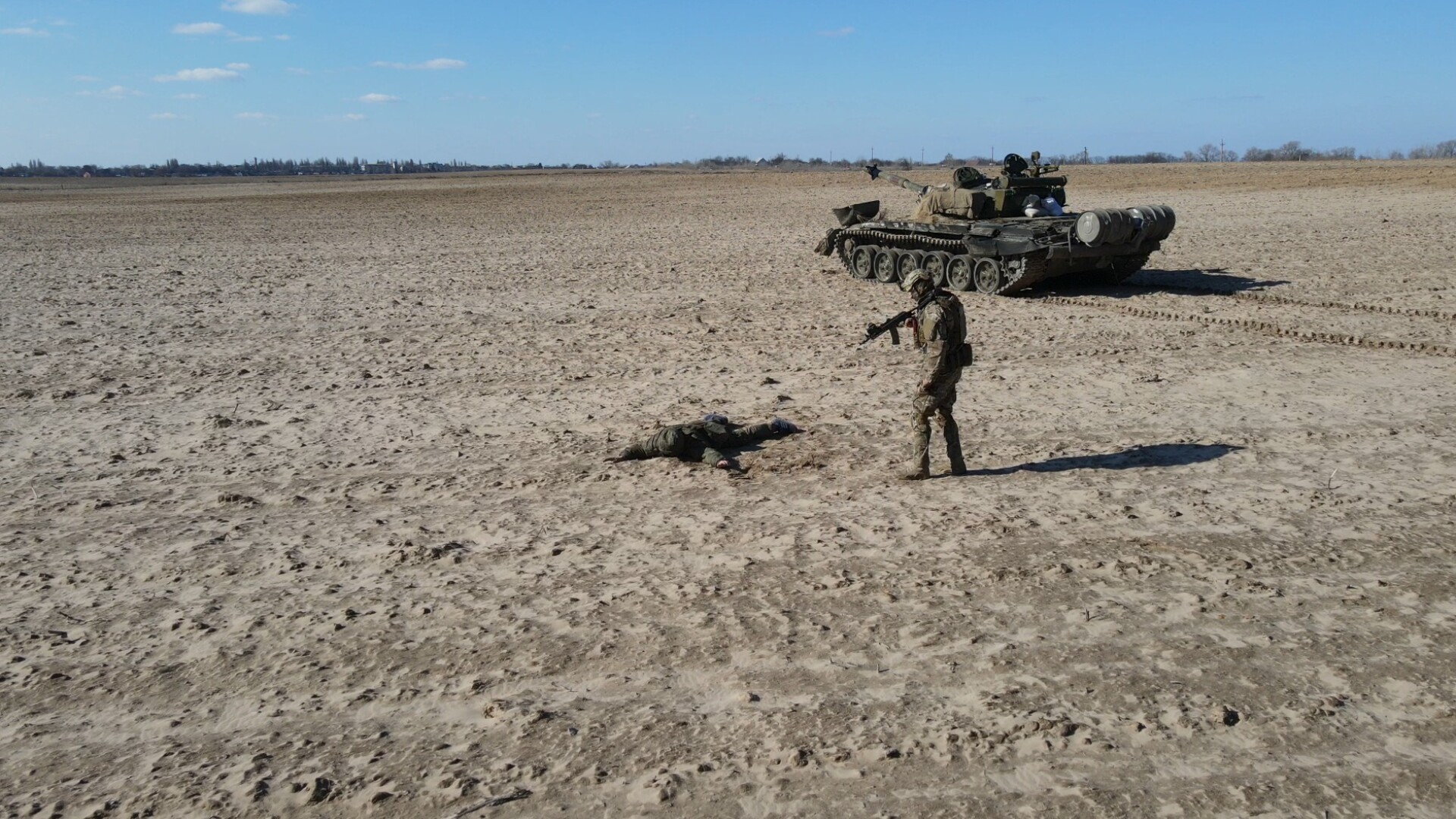 soldat rus tanc