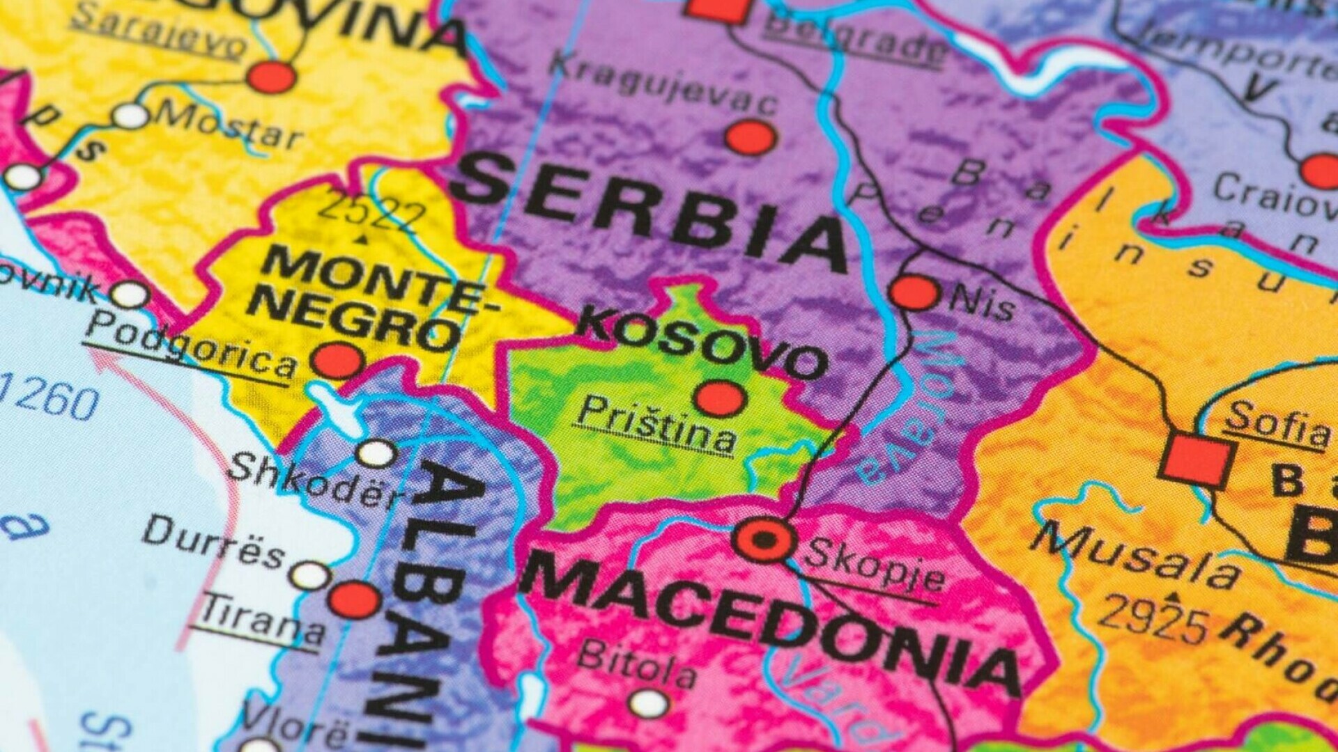 serbia hartă