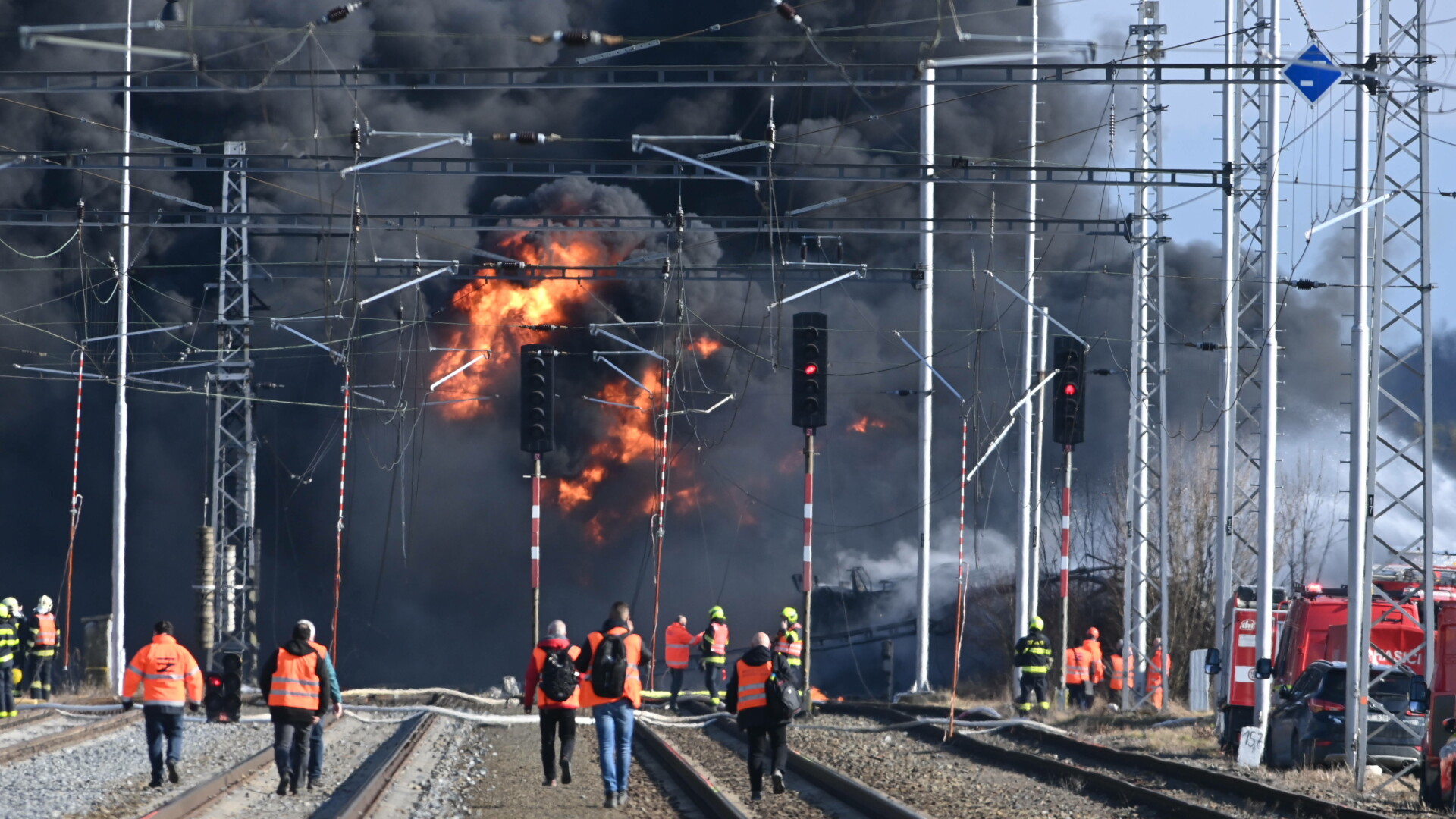 incendiu tren cehia