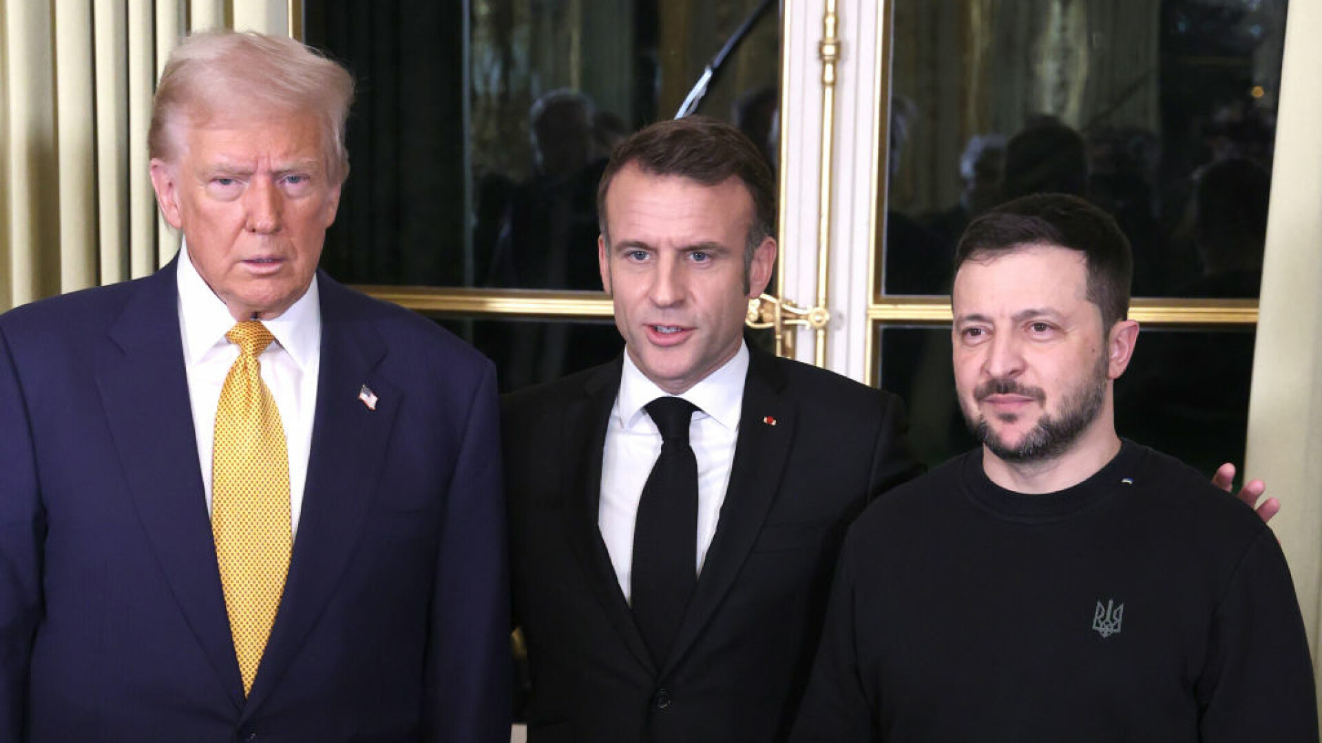 trump macron zelenski