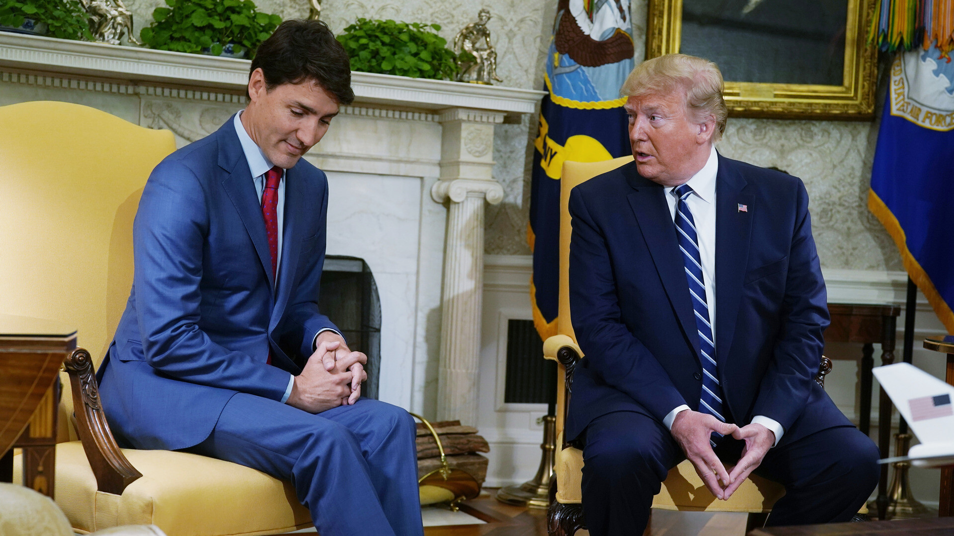 Justin Trudeau, Donald Trump, întâlnire la Casa Albă, 2019