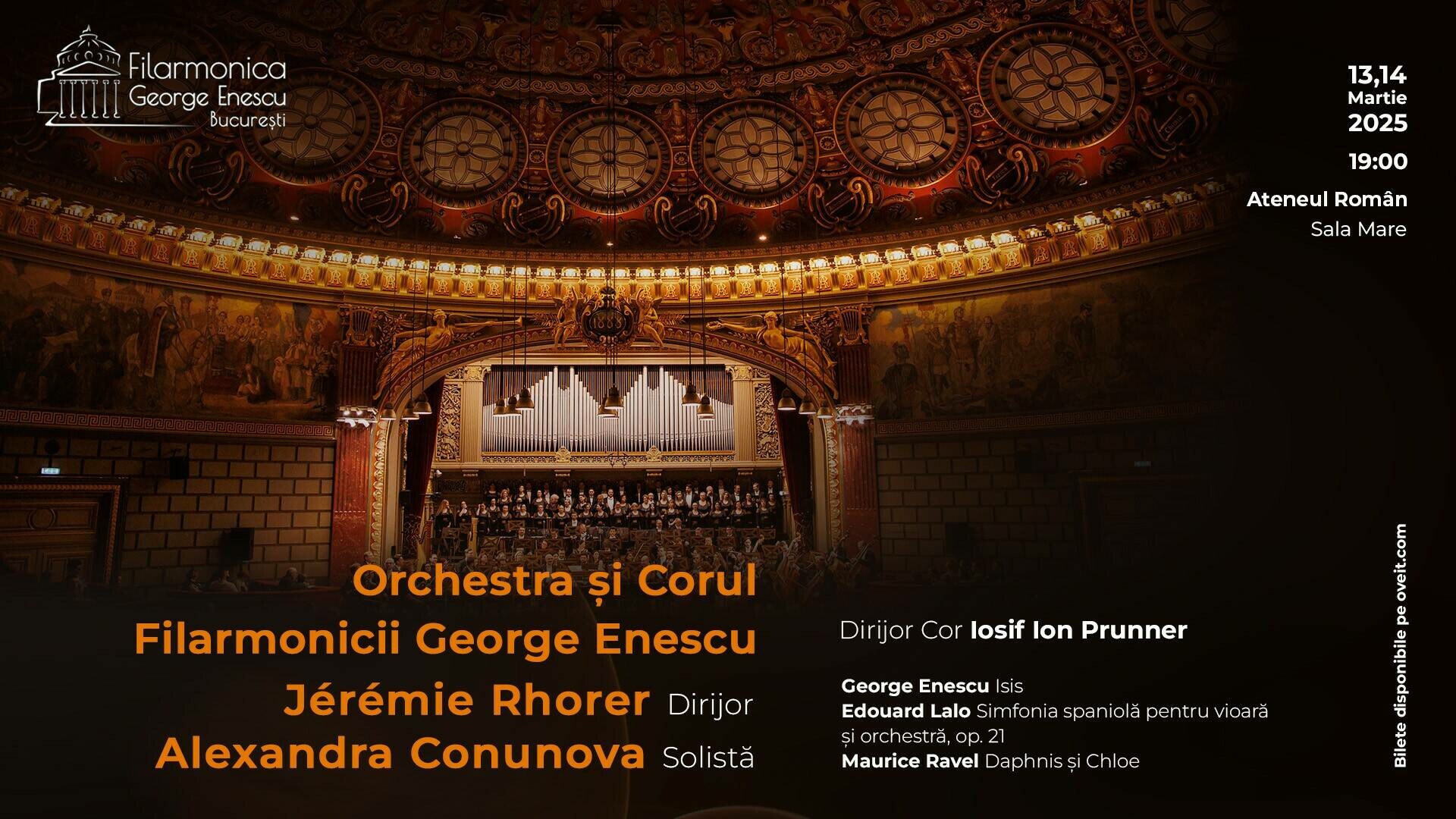 Pasiune și culoare cu Orchestra și Corul Filarmonicii George Enescu, sub bagheta dirijorului Jérémie Rhorer