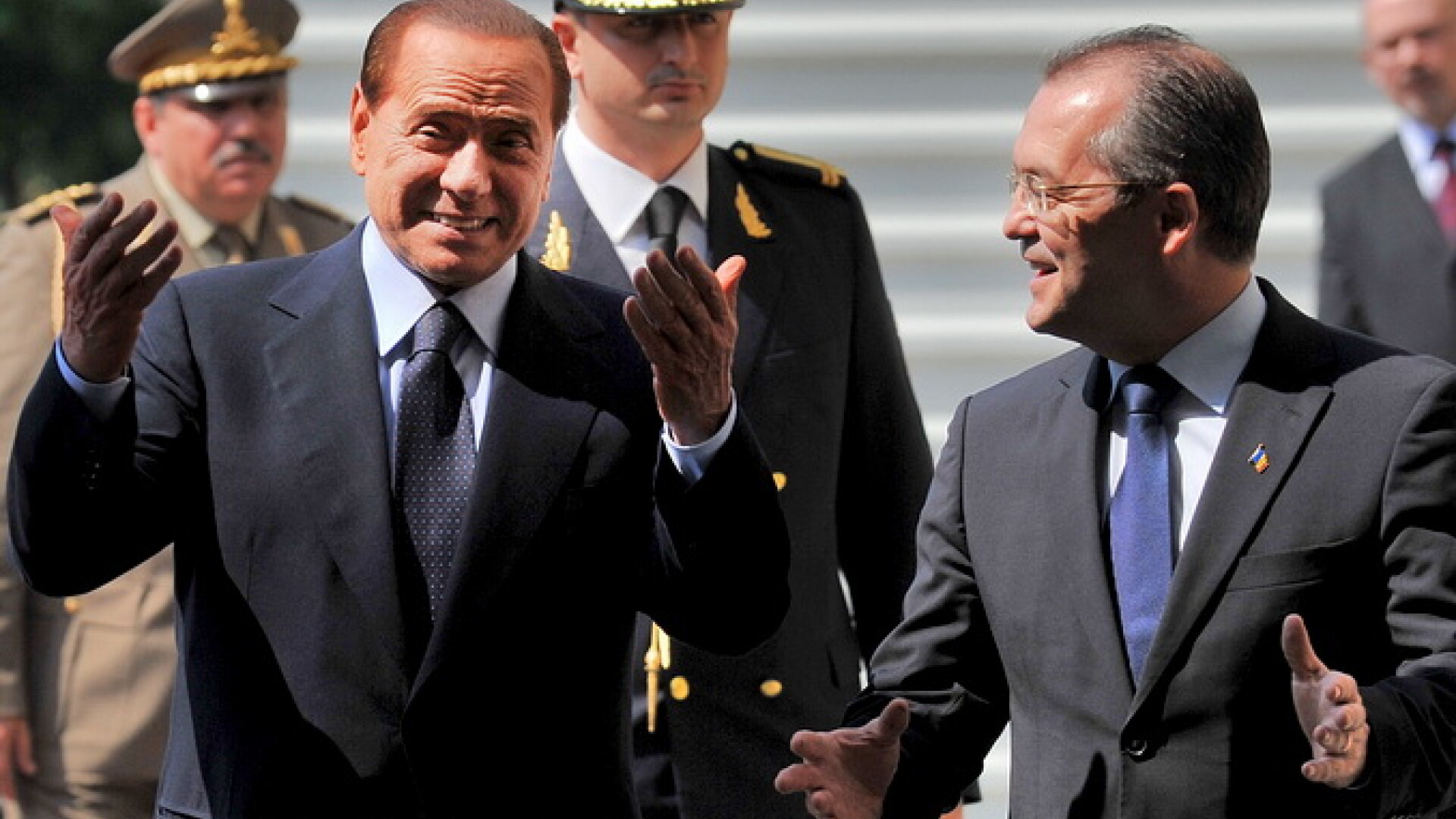 Silvio Berlusconi si Emil Boc