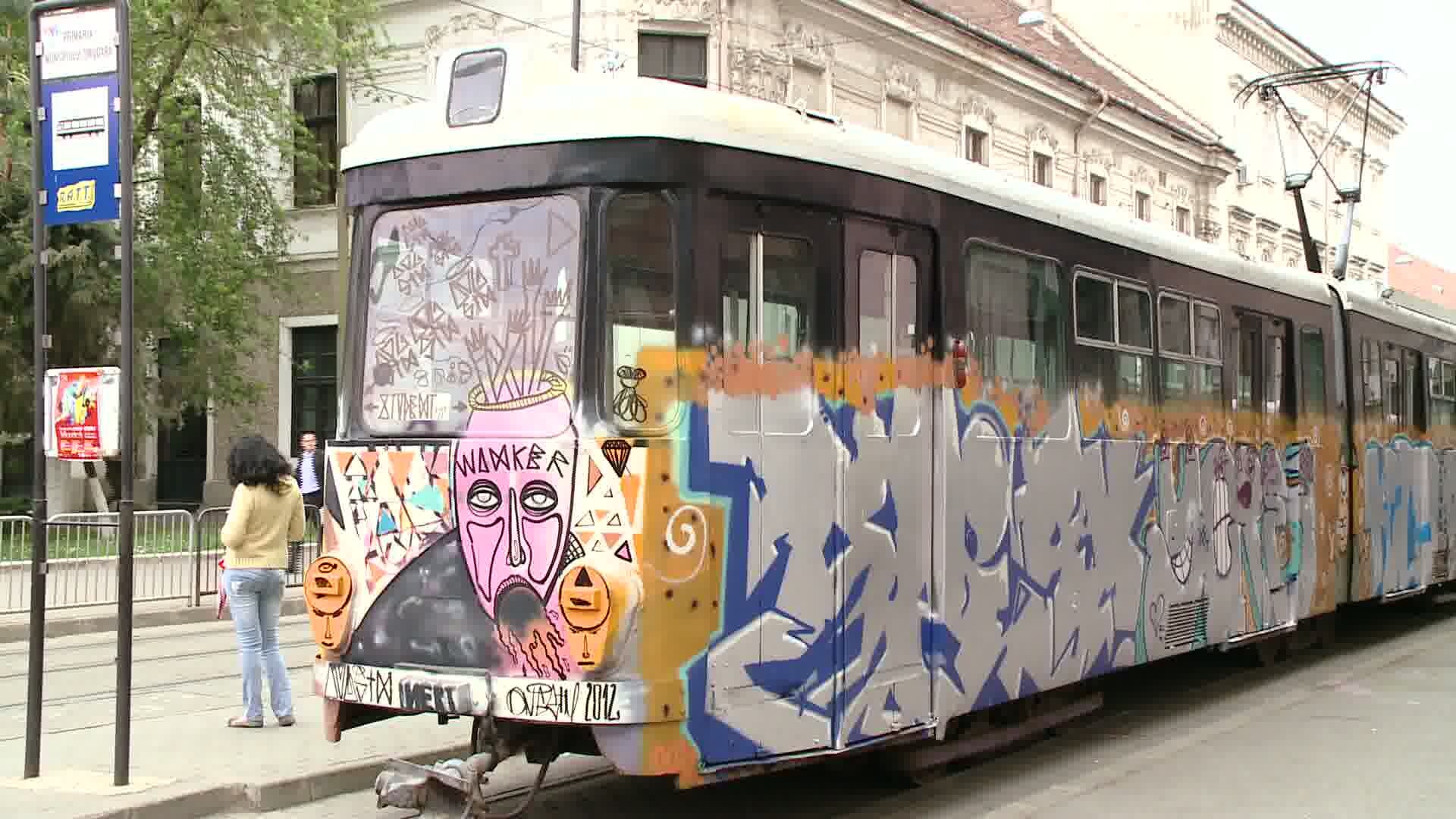 graffiti tramvai