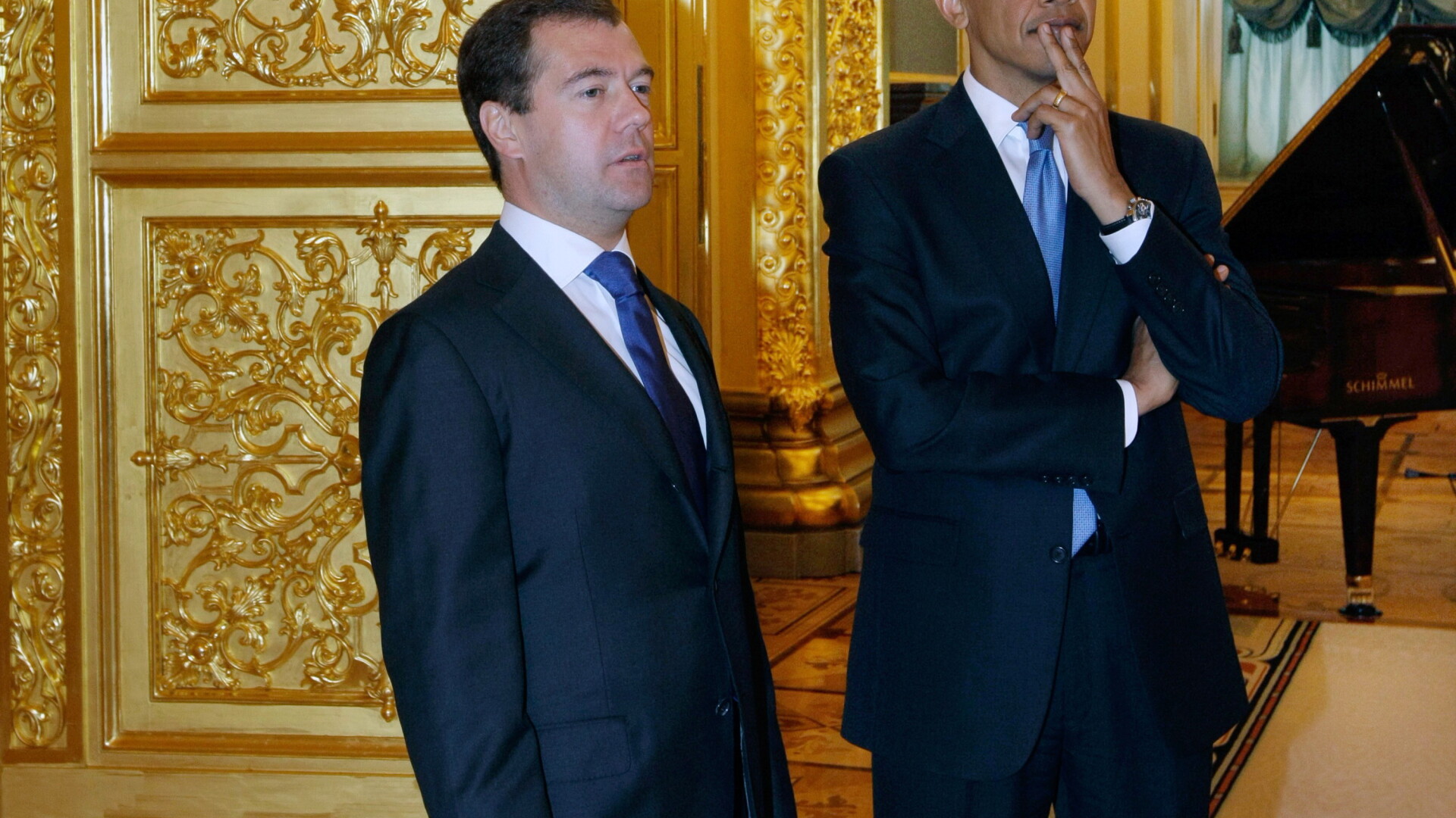 Dmitri Medvedev si Barack Obama