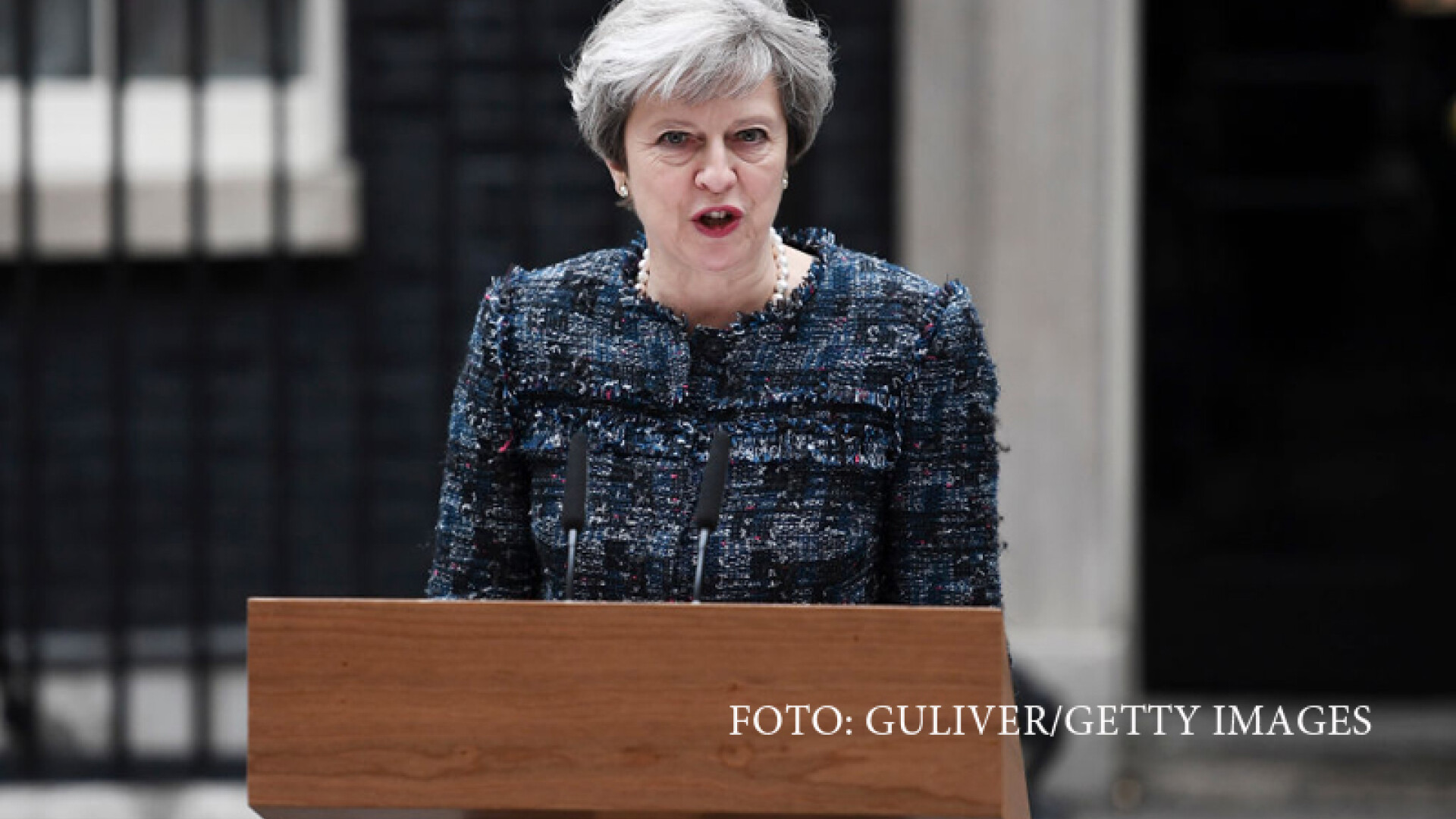 Theresa May tine un discurs