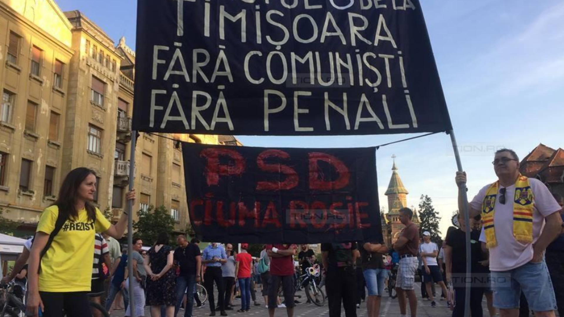 Protest la Timisoara