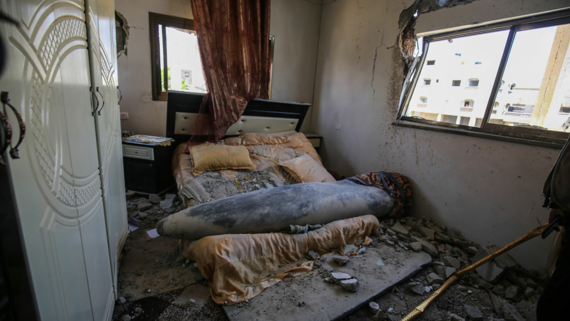 O rachetă israeliană a aterizat în patul unei familii din Fâșia Gaza