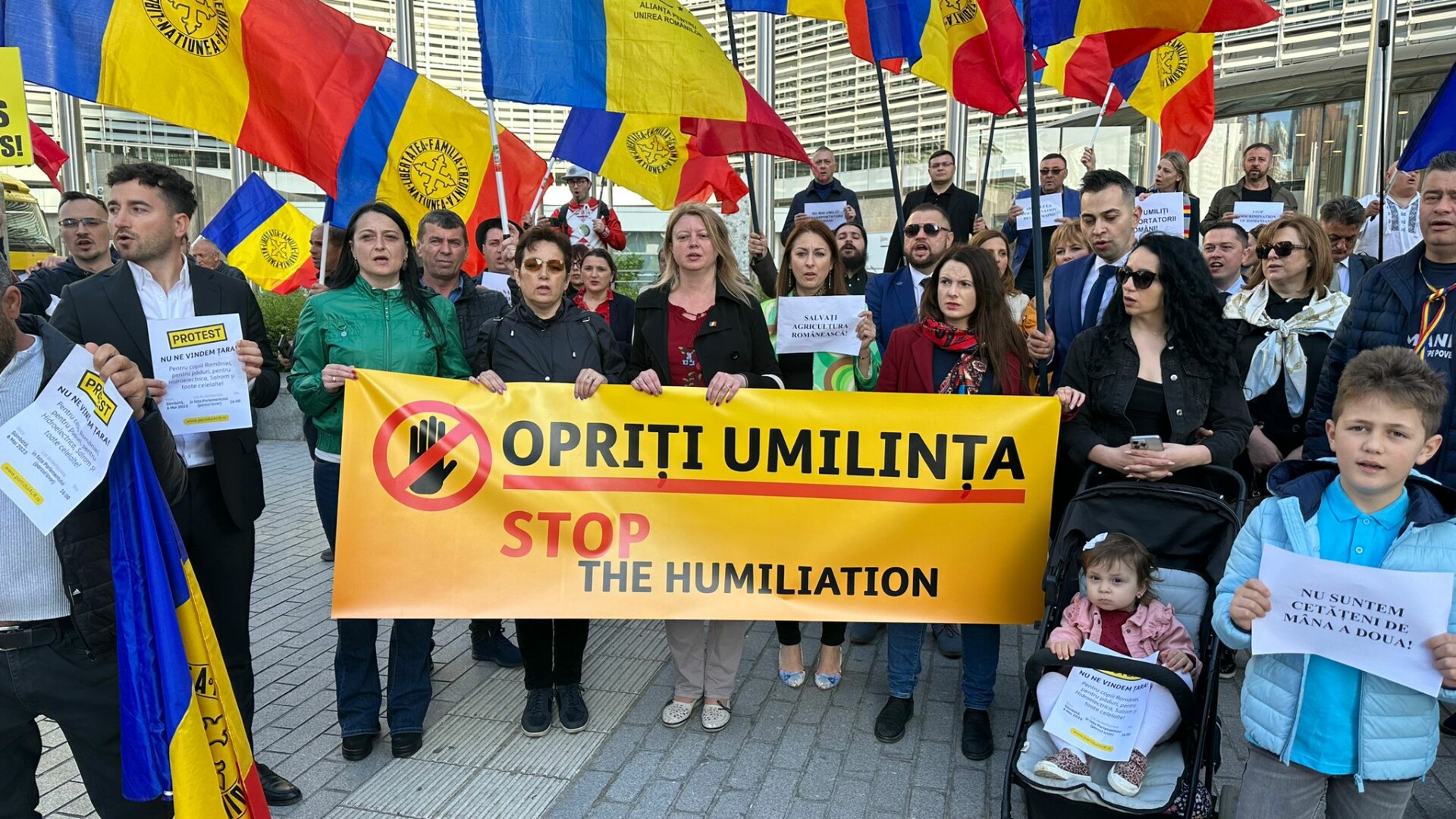 Protest AUR la Bruxelles