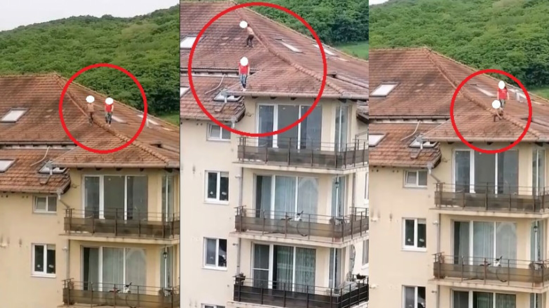 copii pe acoperiș