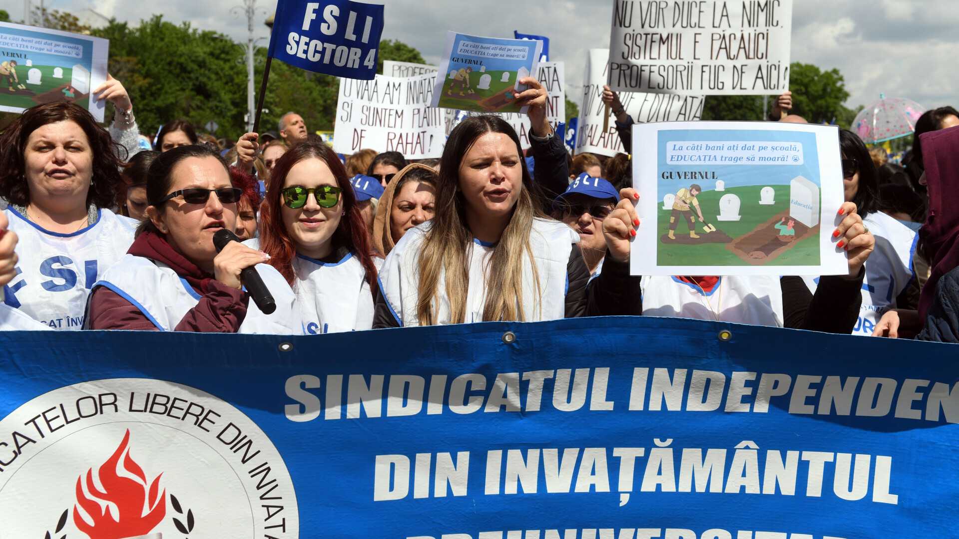 sindicalisti, invatamant, proteste